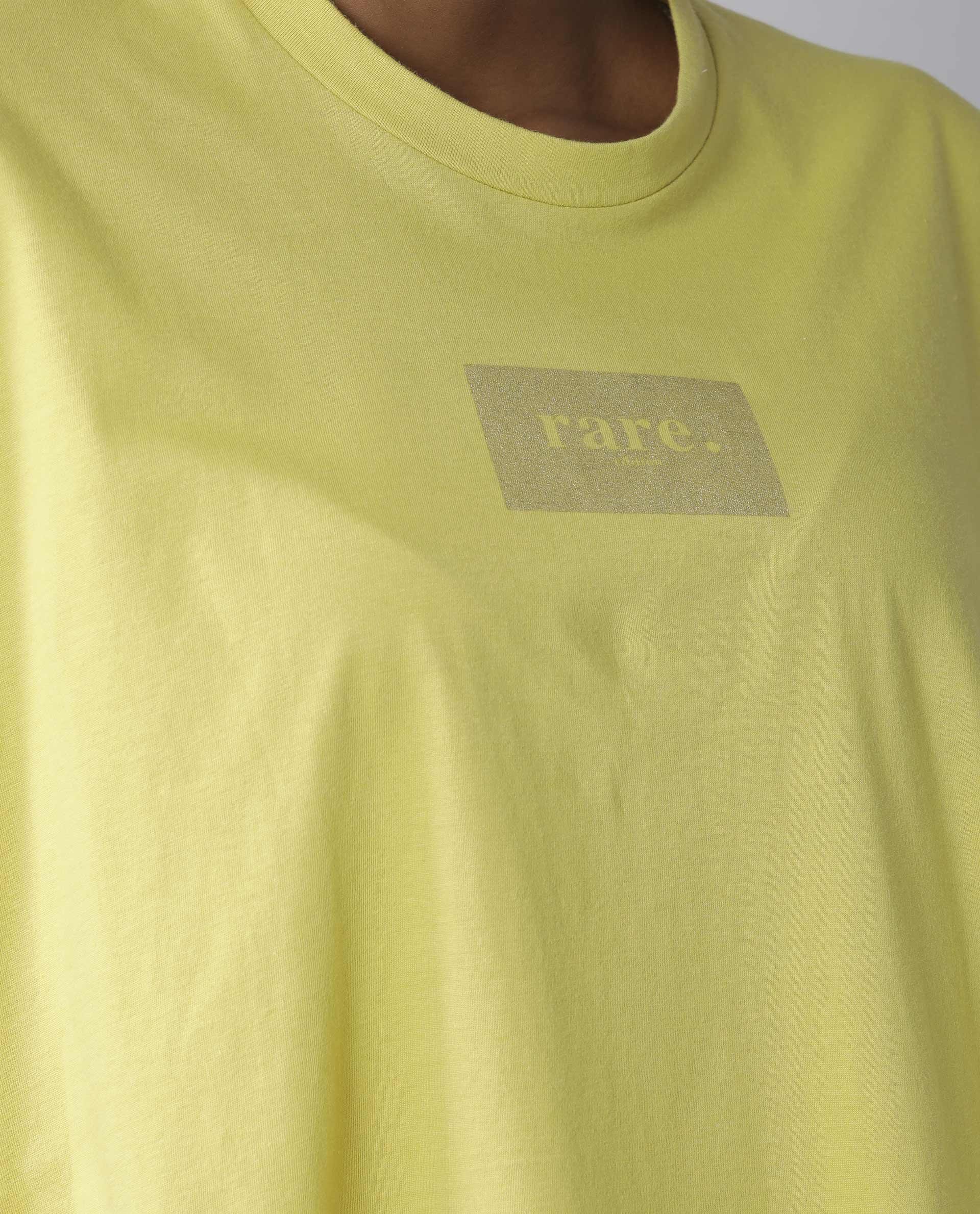 Rareism Womens Hooda 2 Yellow T-Shirt Round Neck 3/4Th Sleeve - Image 4