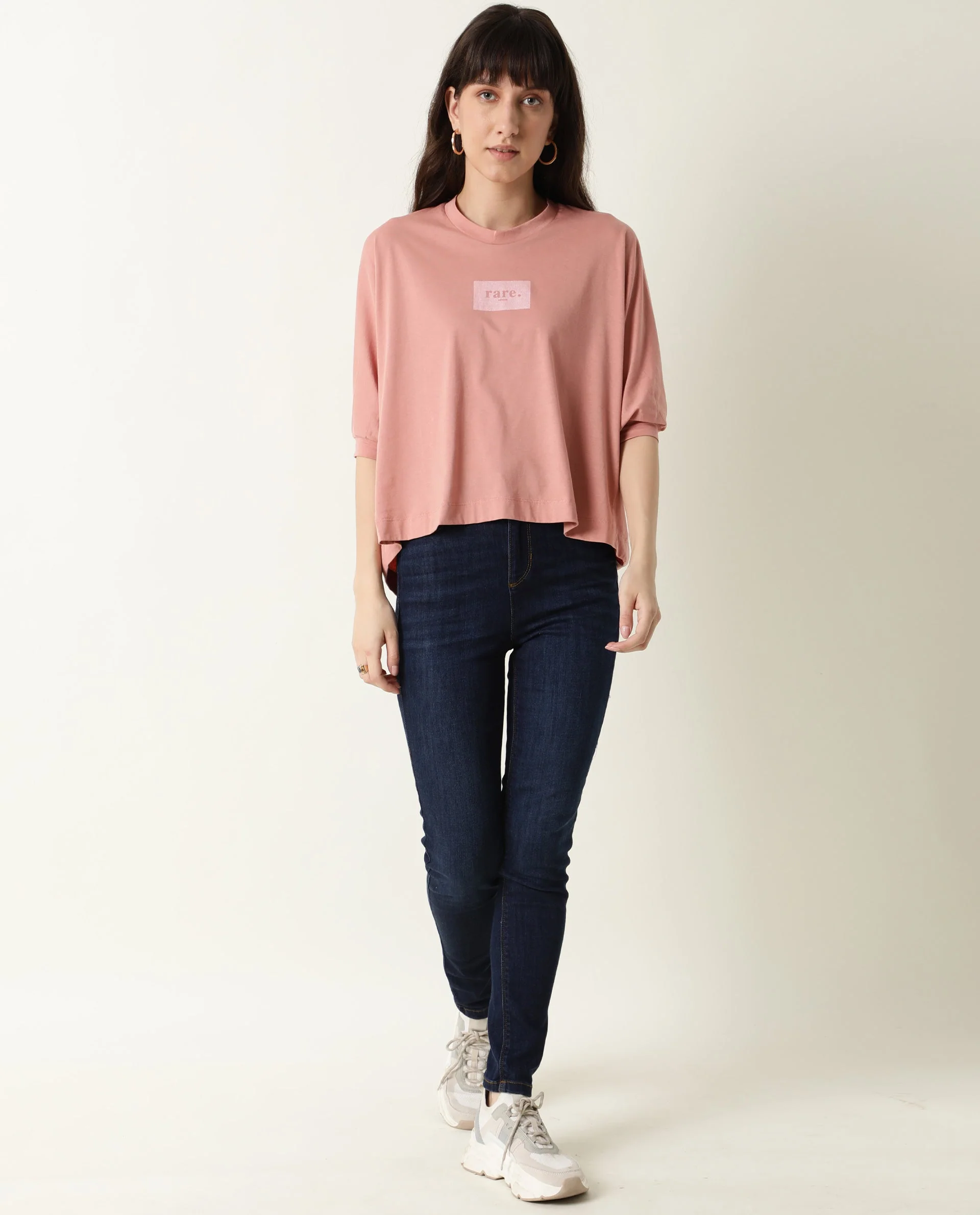 Rareism Womens Hooda 2 Pink T-Shirt Round Neck 3/4Th Sleeve - Image 4