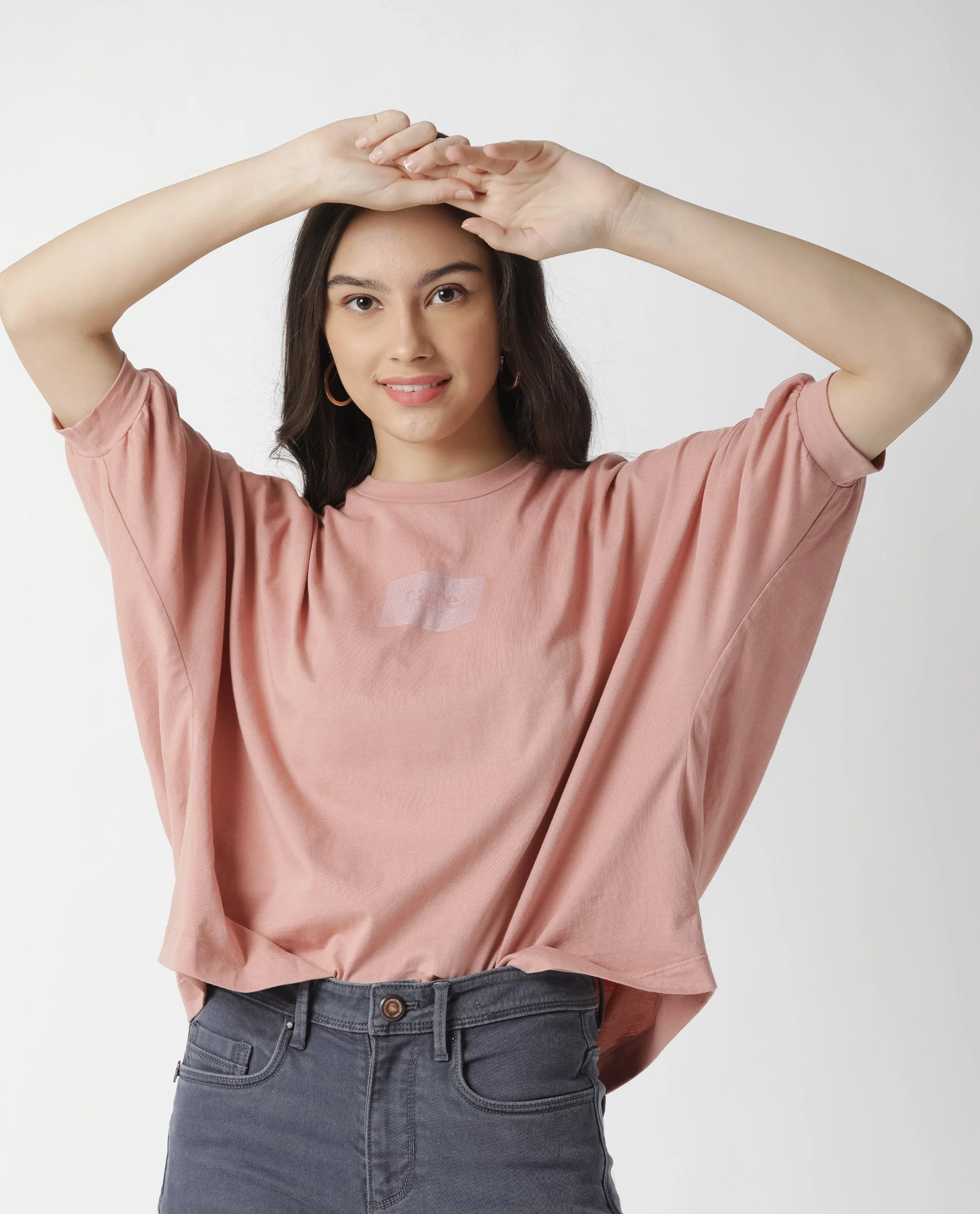 Rareism Womens Hooda 2 Pink T-Shirt Round Neck 3/4Th Sleeve - Image 9