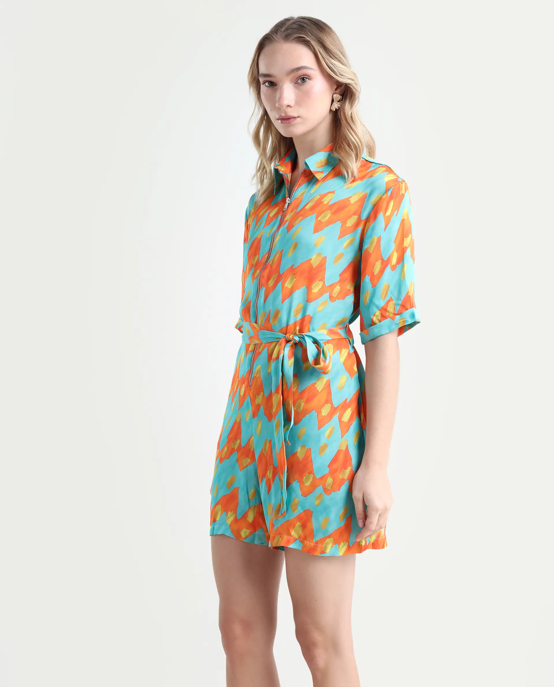 Rareism Women's Hopsis Orange Playsuit - Image 5