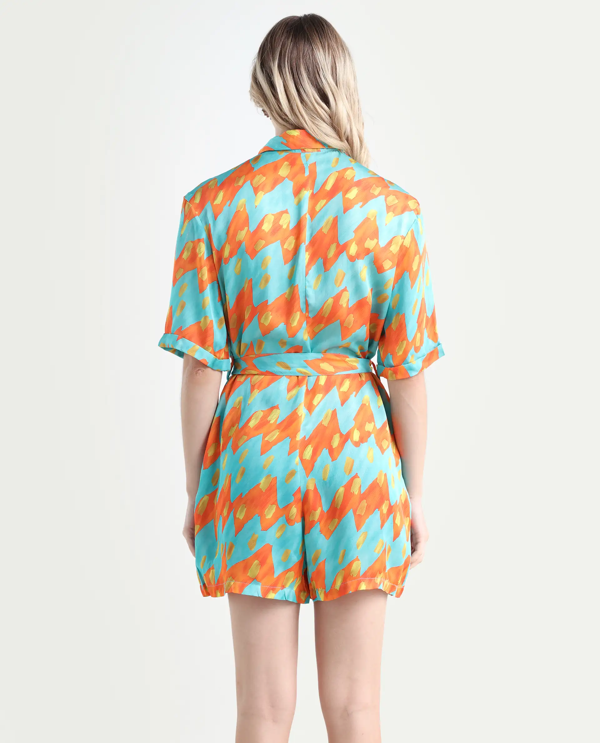 Rareism Women's Hopsis Orange Playsuit - Image 7