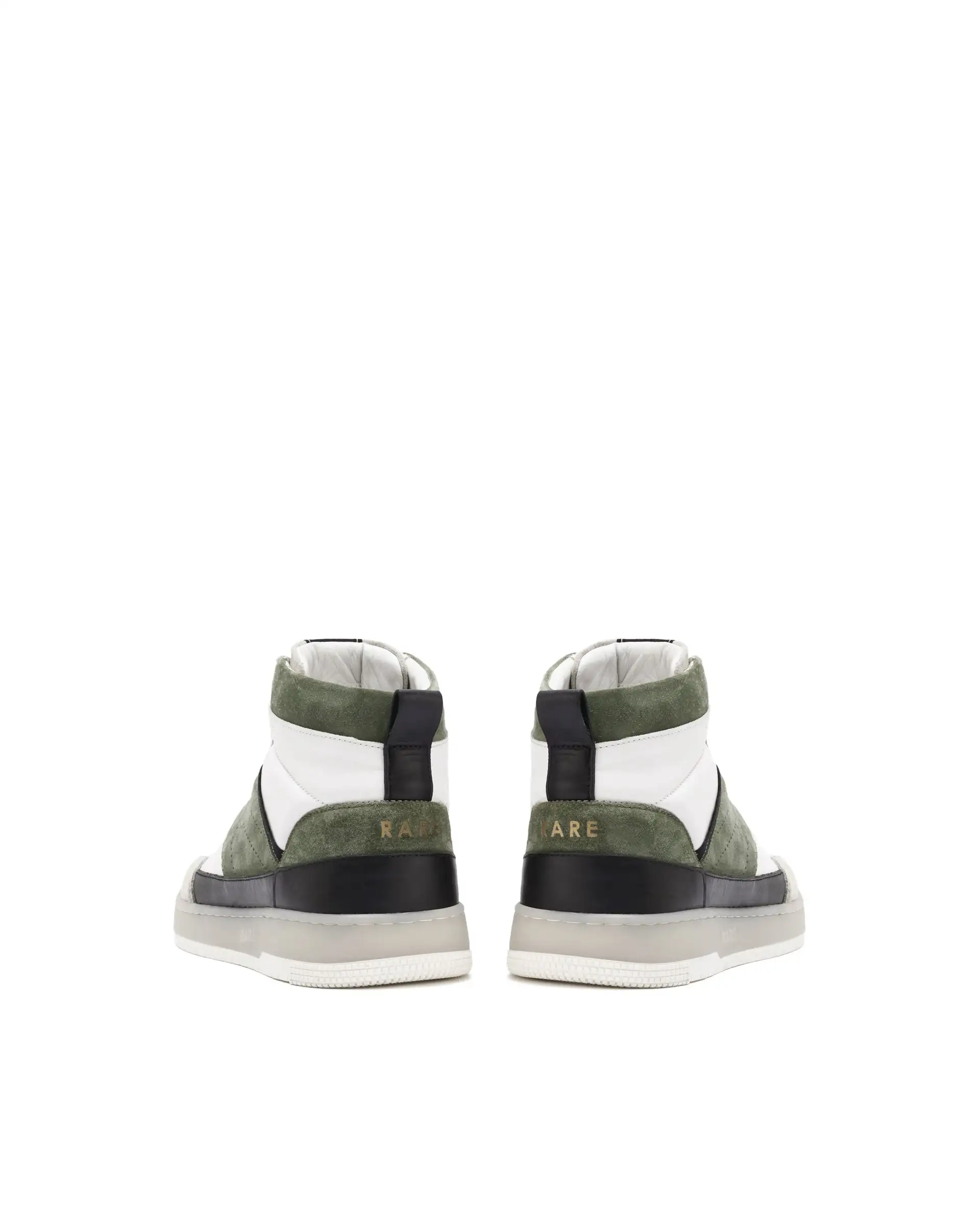 Rare Rabbit Men's Horizon Green Suede And Leather High-Top Lace Up Sneaker Shoes - Image 6