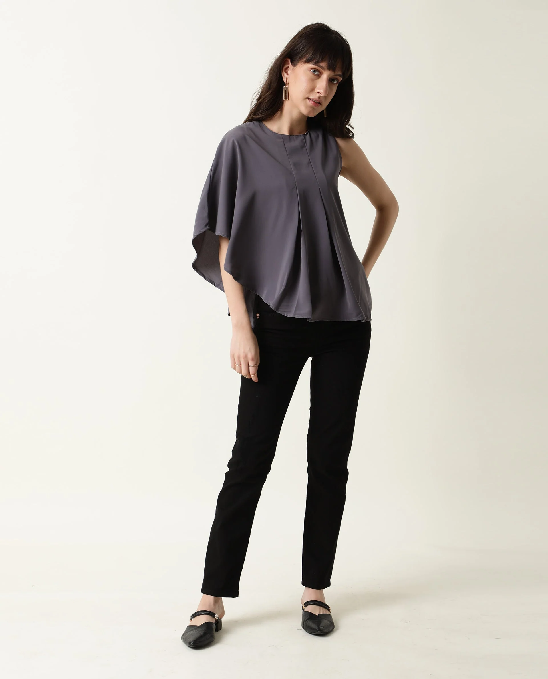 Rareism Women's Hudy Grey Top - Image 4