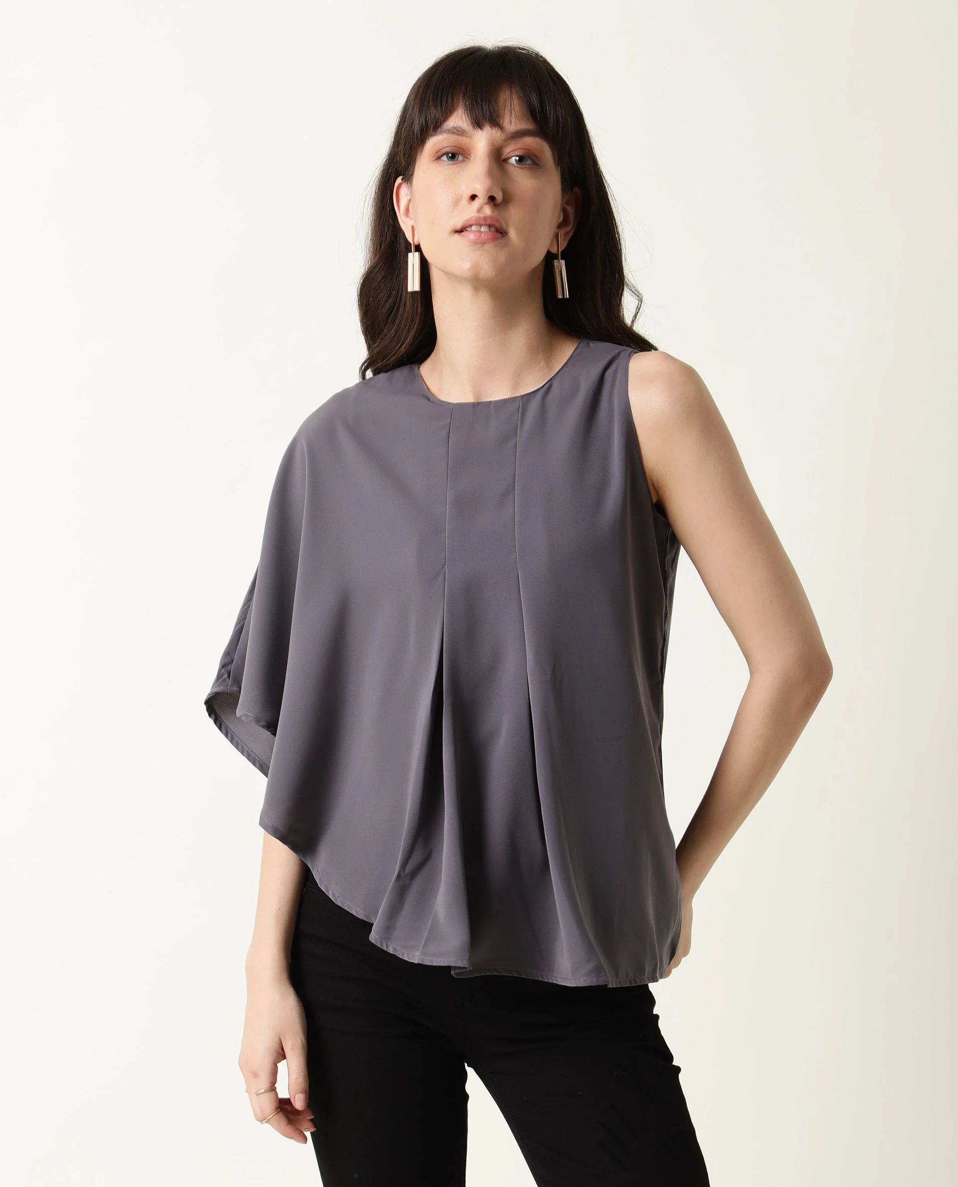 Rareism Women's Hudy Grey Top - Image 5