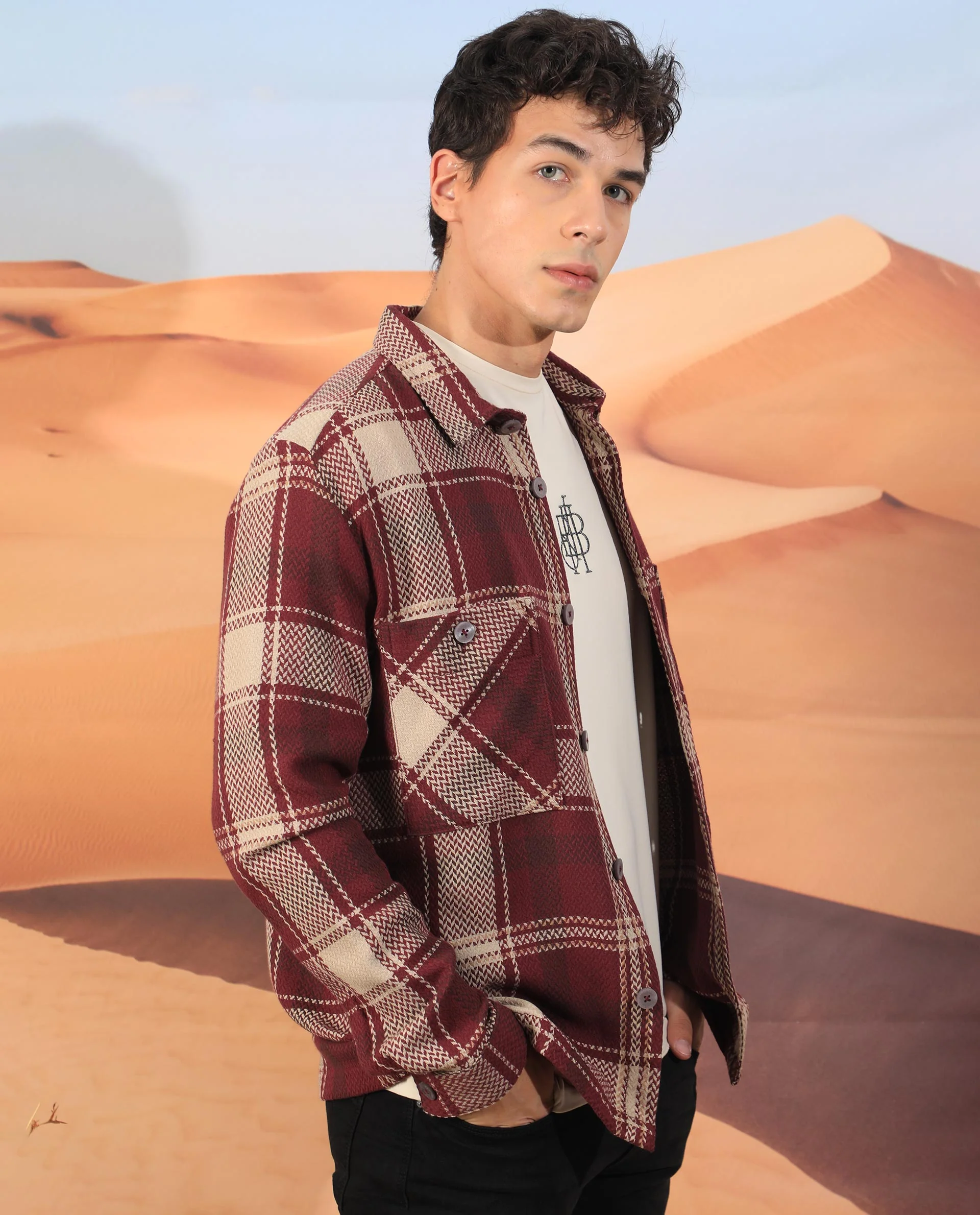 Rare Rabbit Men's Hunter Maroon Regular Fit Jacket - Image 5