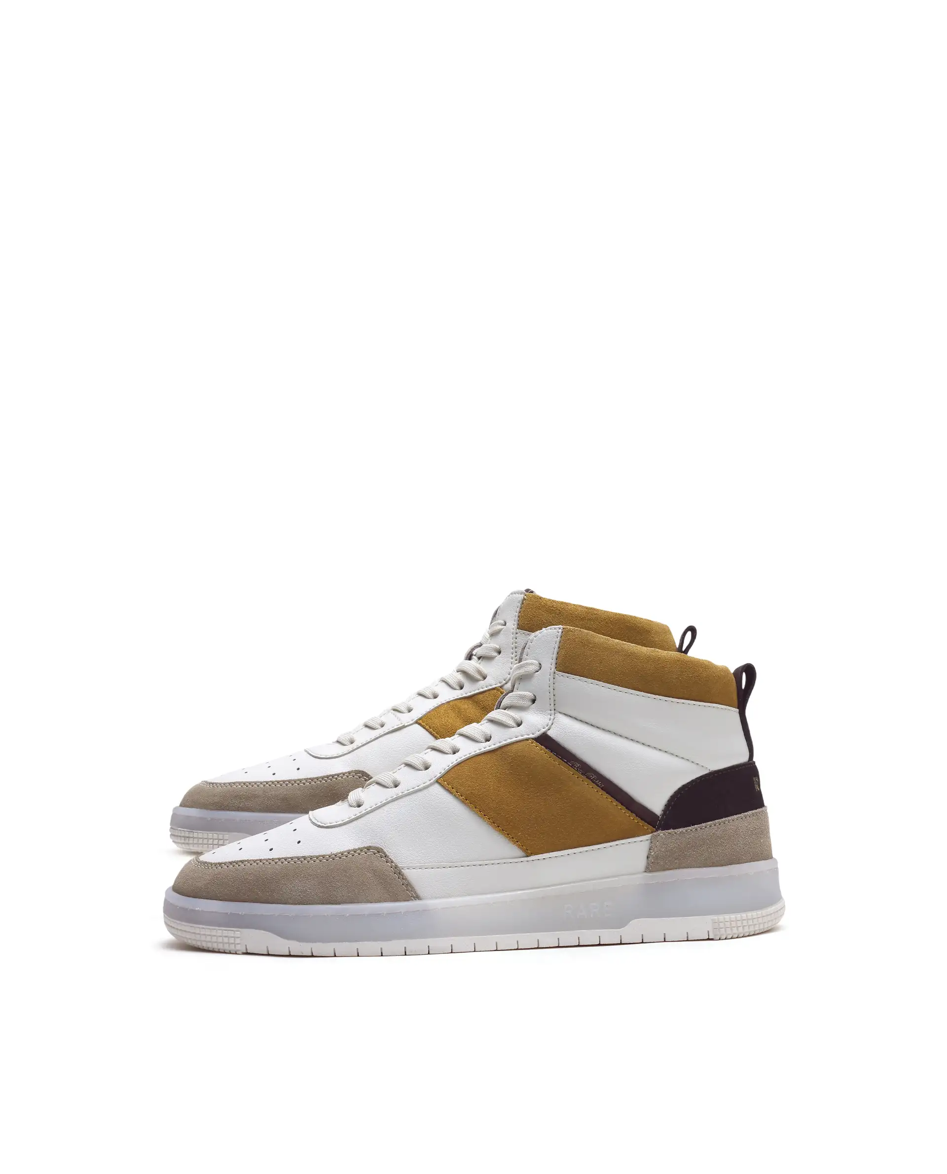 Rare Rabbit Men's Ignite Mustard Micro Fiber Leather Sneaker - Image 3