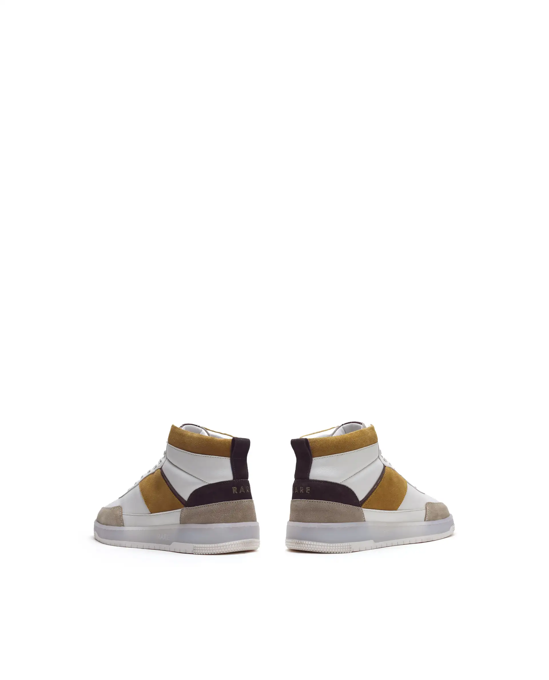 Rare Rabbit Men's Ignite Mustard Micro Fiber Leather Sneaker - Image 4