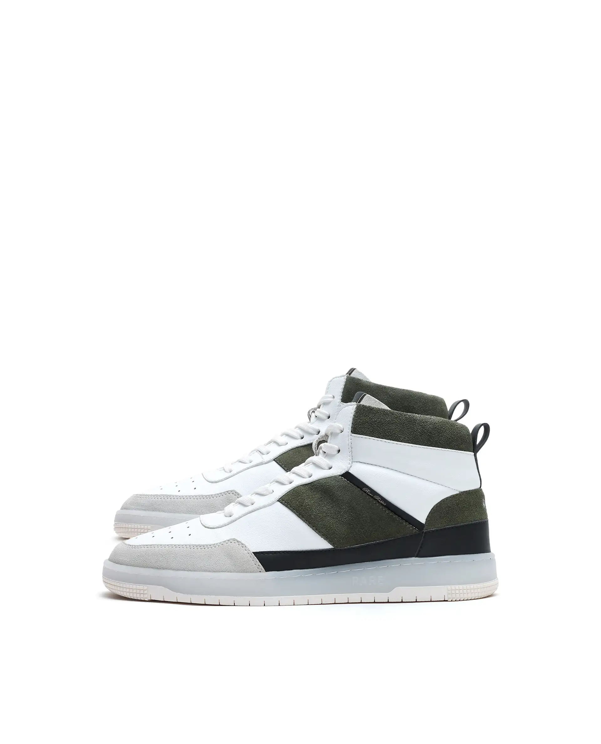 Rare Rabbit Men's Ignite Olive Micro Fiber Leather Sneaker - Image 5