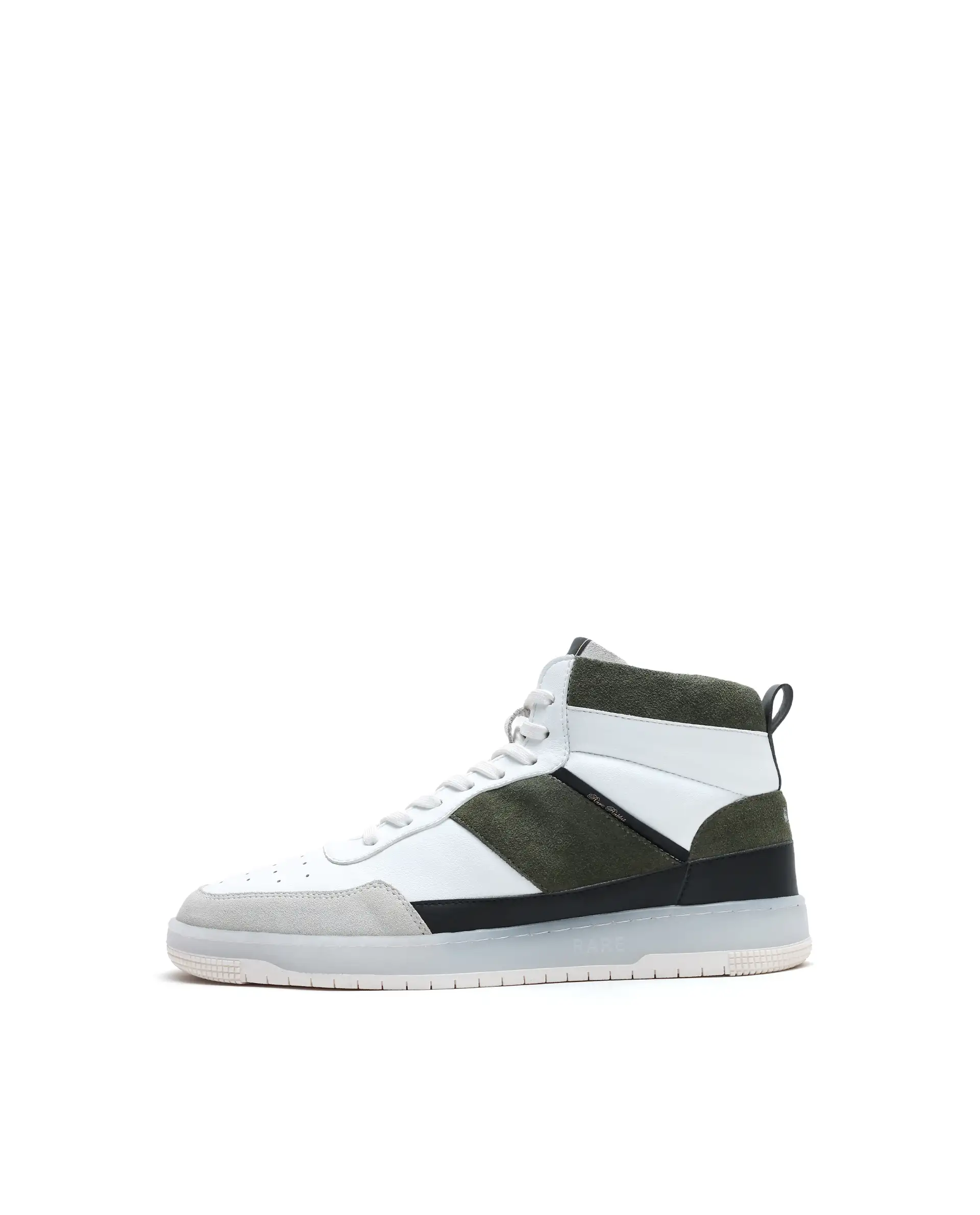 Rare Rabbit Men's Ignite Olive Micro Fiber Leather Sneaker - Image 8