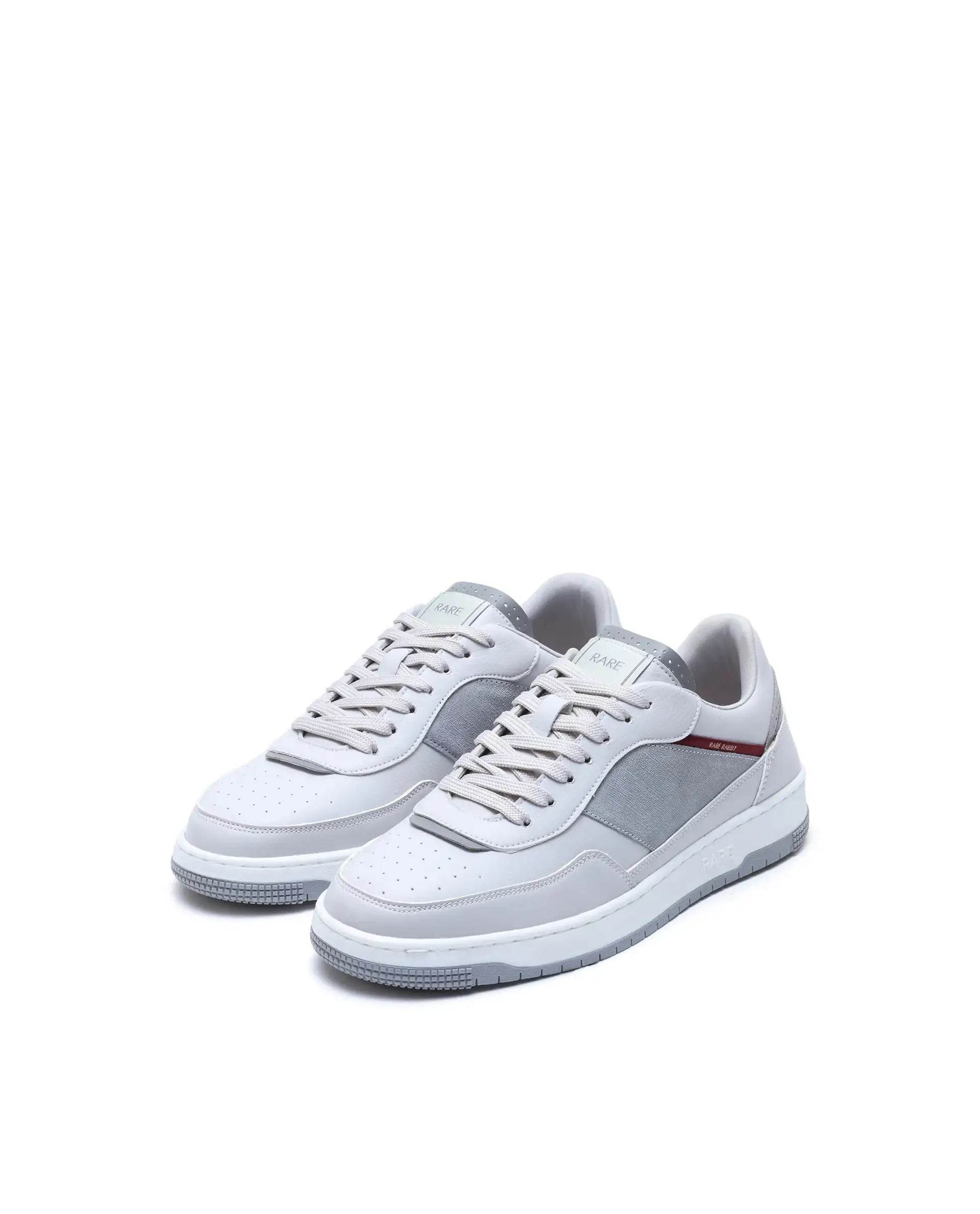 Rare Rabbit Men's Imperia Grey Micro Fiber Lace-Up Closure Sneaker - Image 3