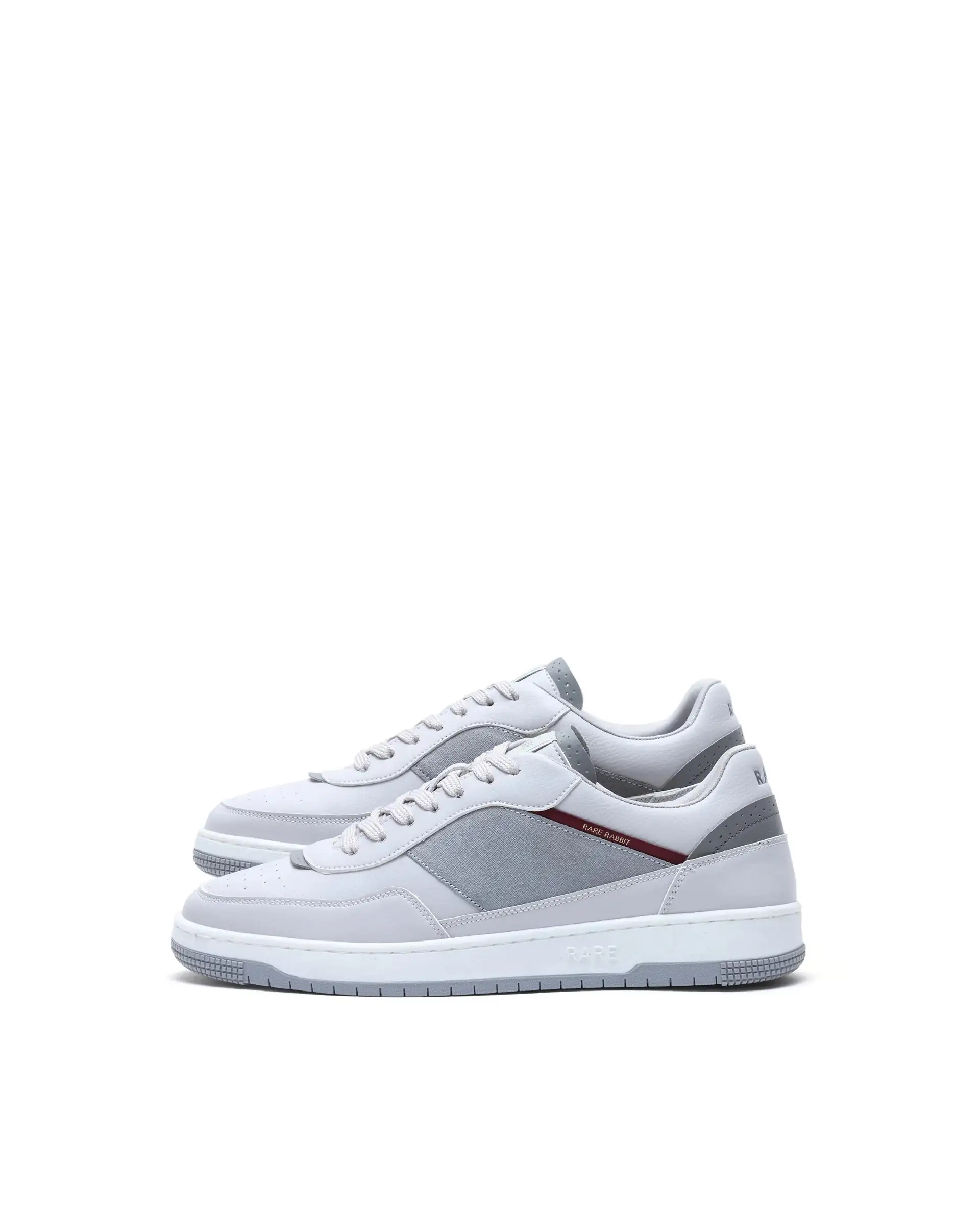 Rare Rabbit Men's Imperia Grey Micro Fiber Lace-Up Closure Sneaker - Image 4
