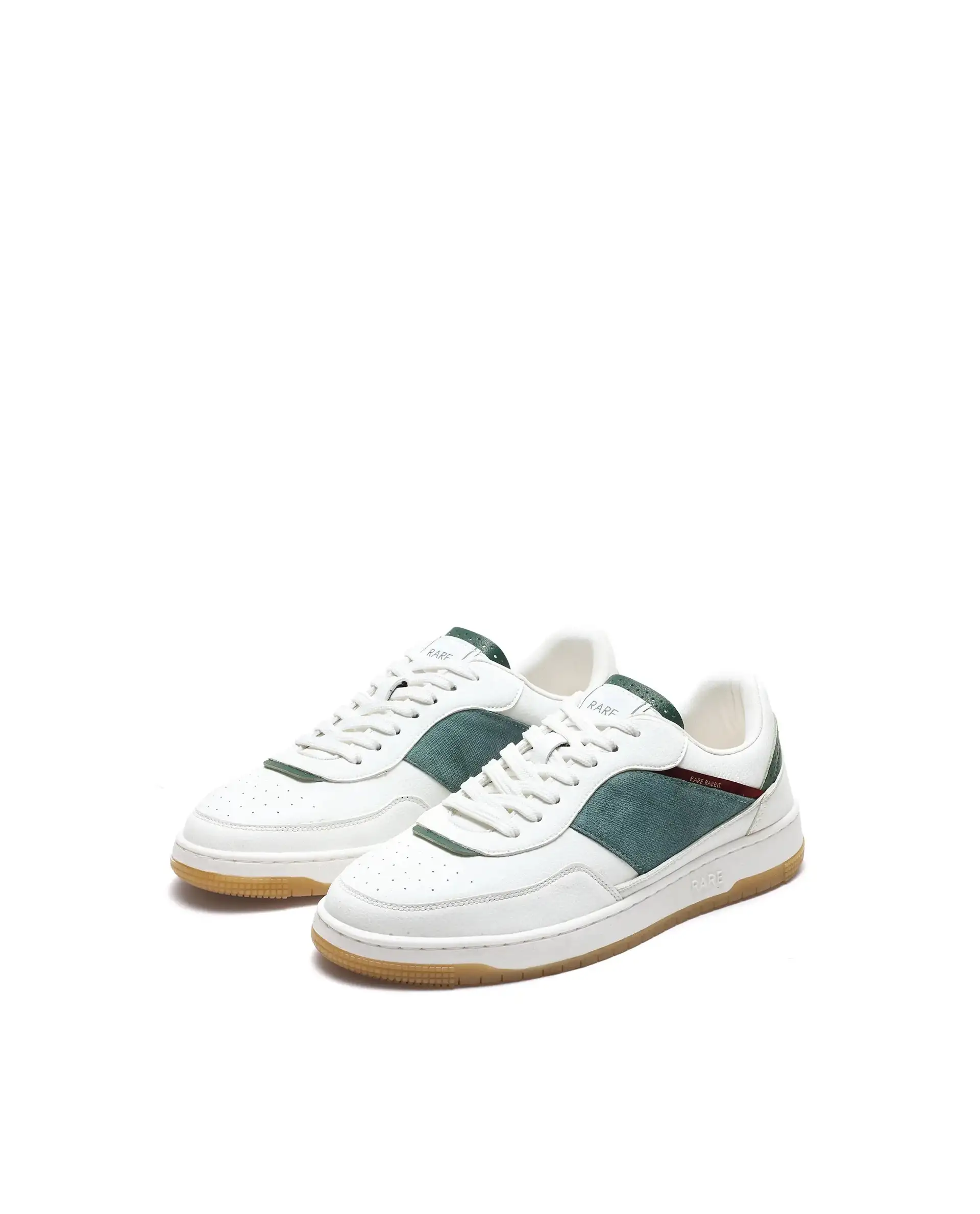 Rare Rabbit Men's Imperia White Micro Fiber Lace-Up Closure Sneaker - Image 3