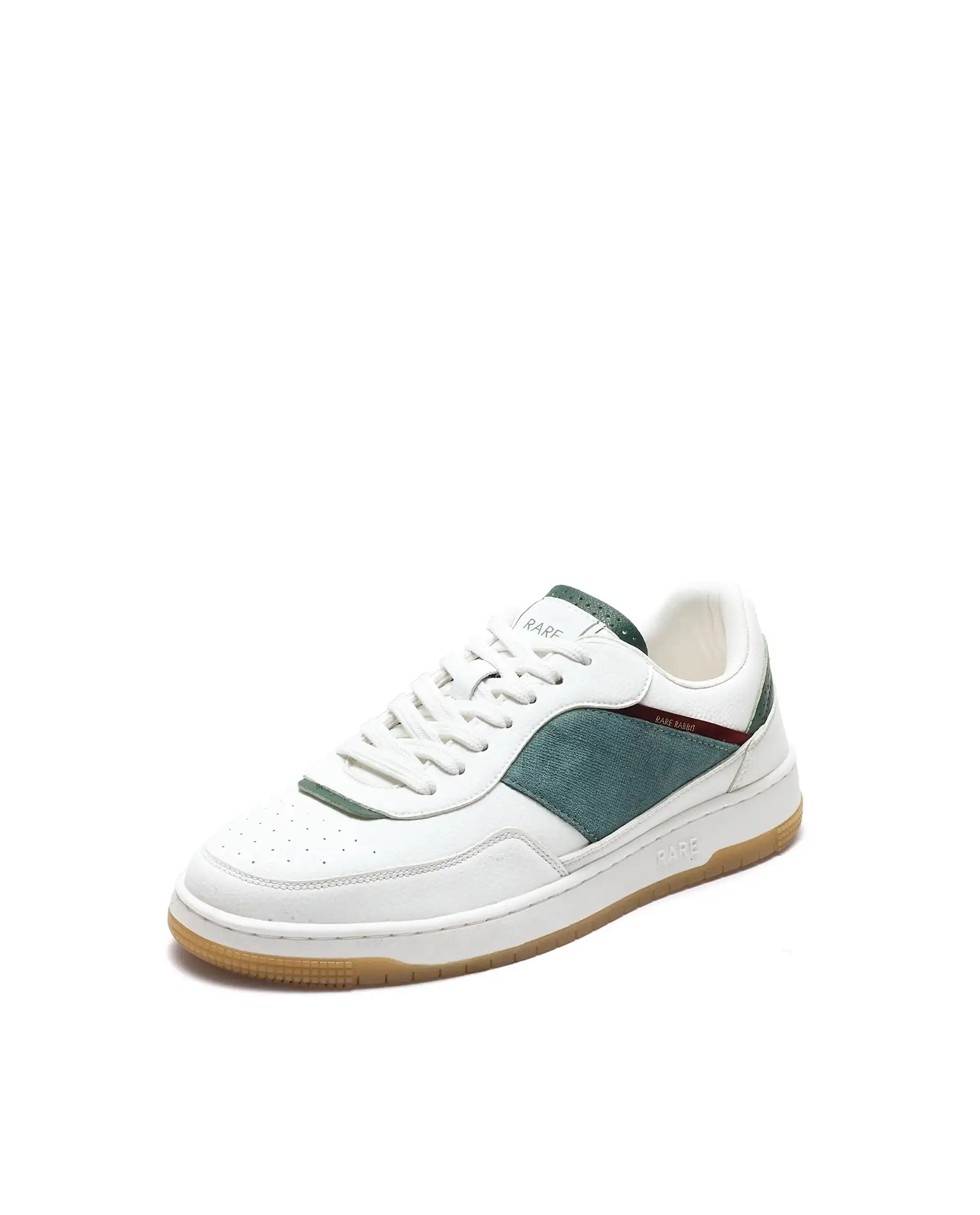 Rare Rabbit Men's Imperia White Micro Fiber Lace-Up Closure Sneaker - Image 5