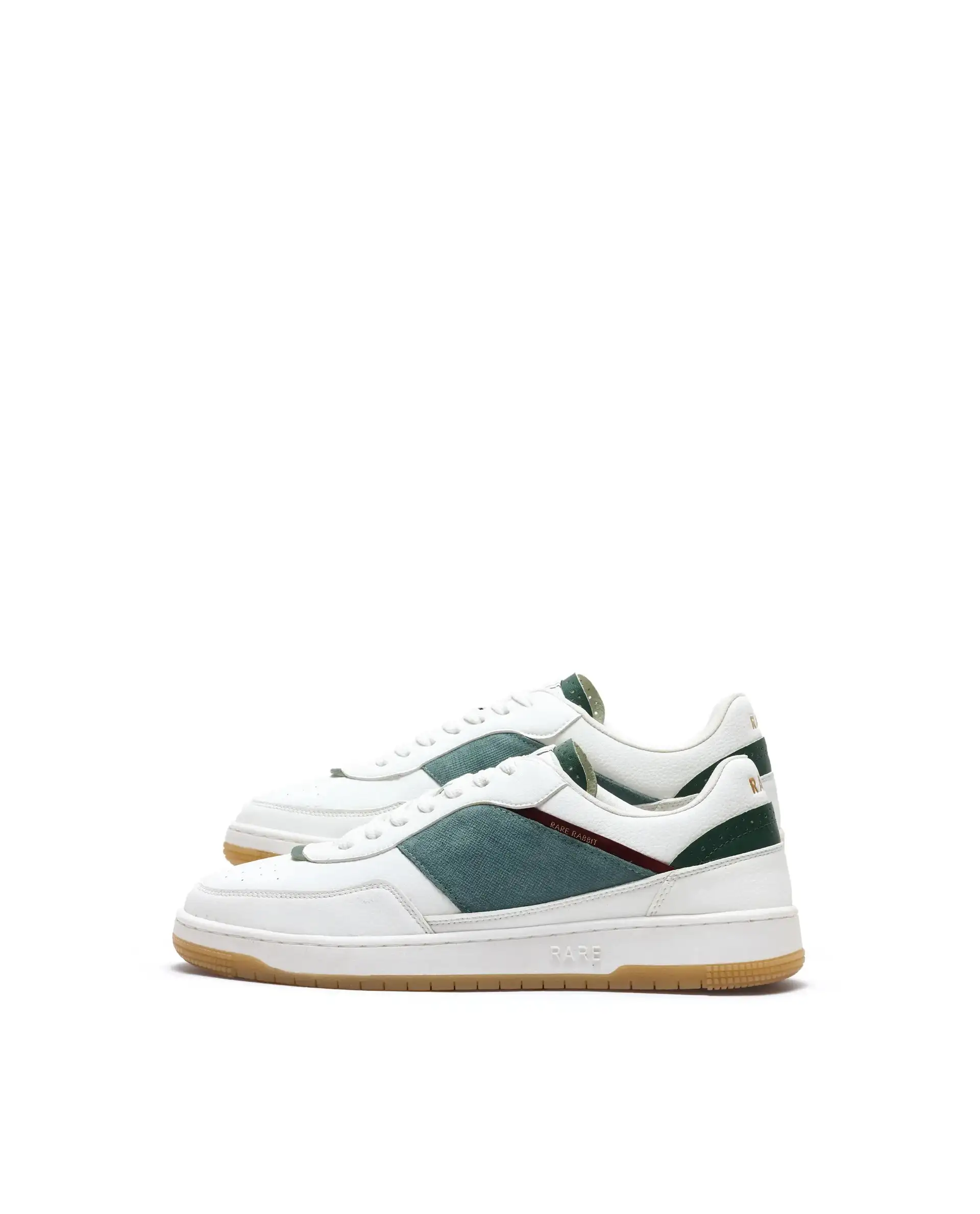 Rare Rabbit Men's Imperia White Micro Fiber Lace-Up Closure Sneaker - Image 7