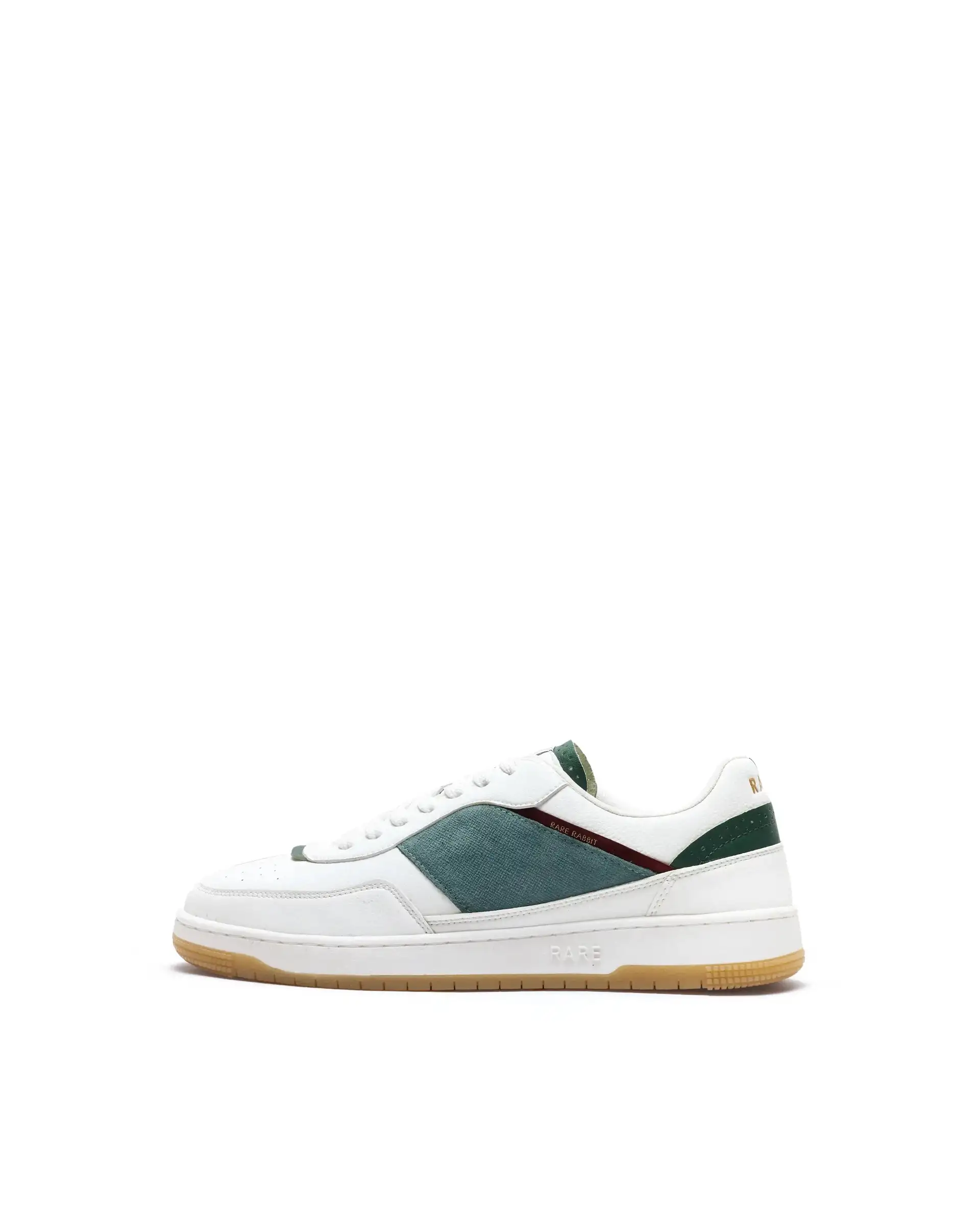 Rare Rabbit Men's Imperia White Micro Fiber Lace-Up Closure Sneaker - Image 9