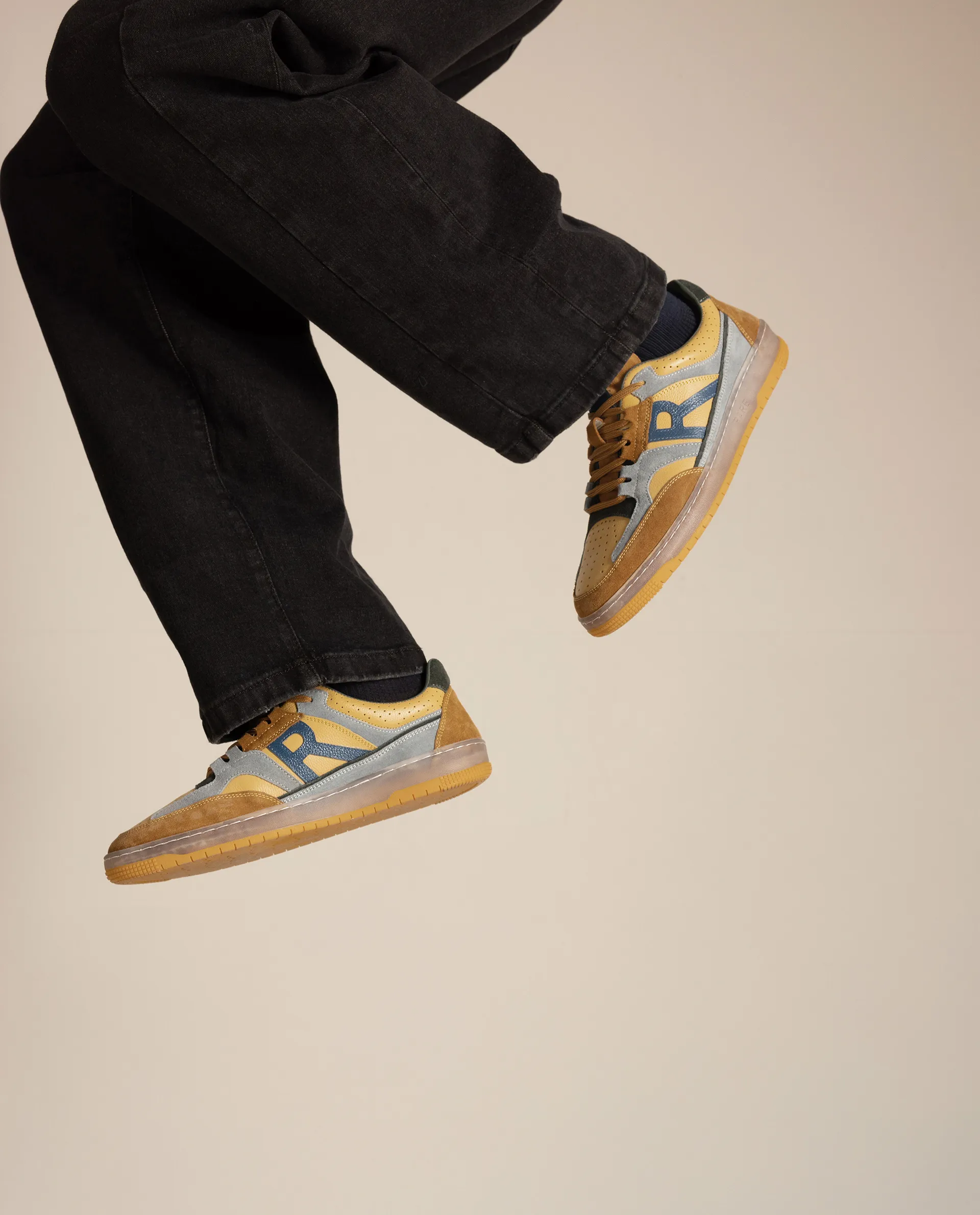 Rare Rabbit Men Inferno Yellow Lace-Up Closure Sneaker - Image 2
