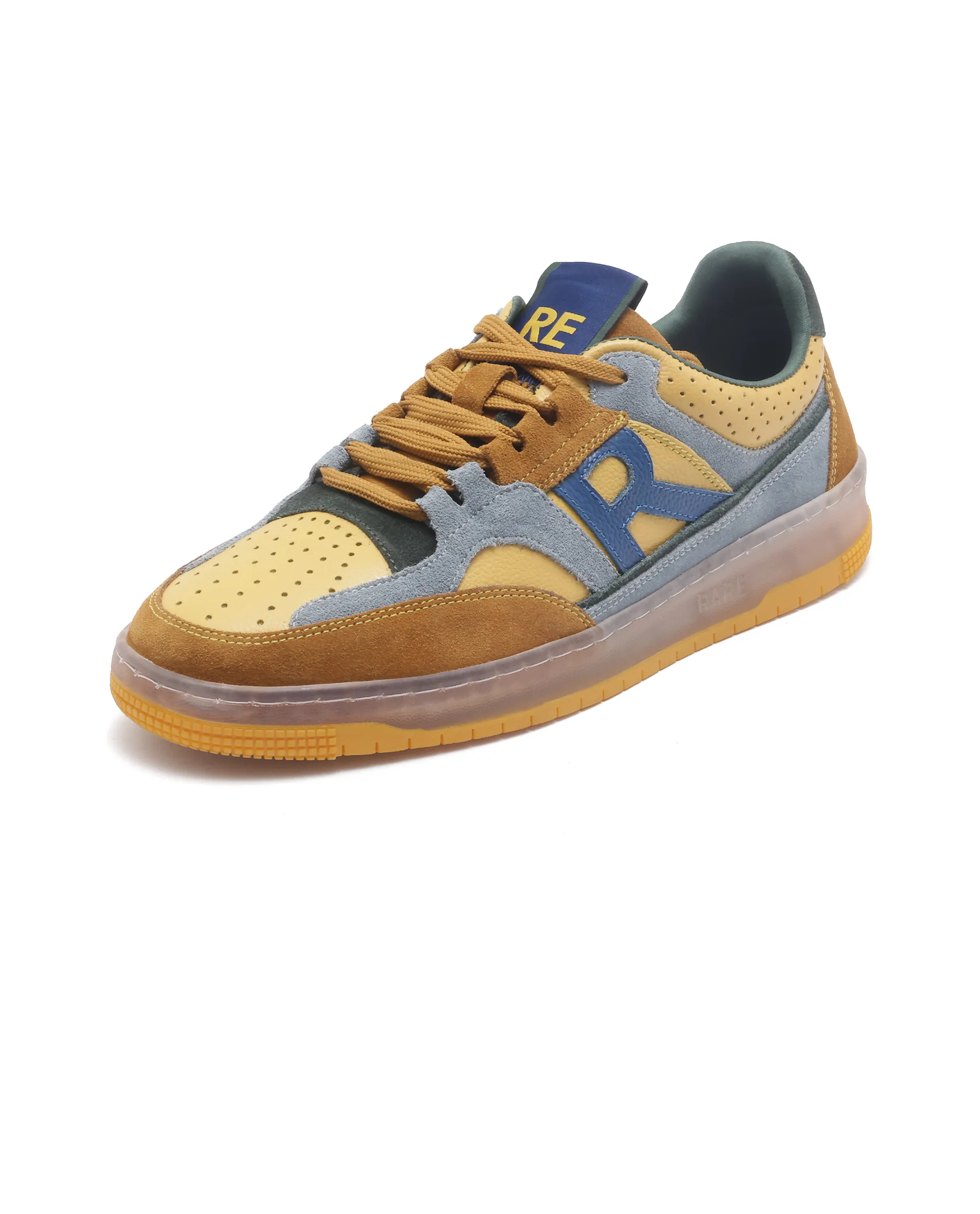 Rare Rabbit Men Inferno Yellow Lace-Up Closure Sneaker - Image 8