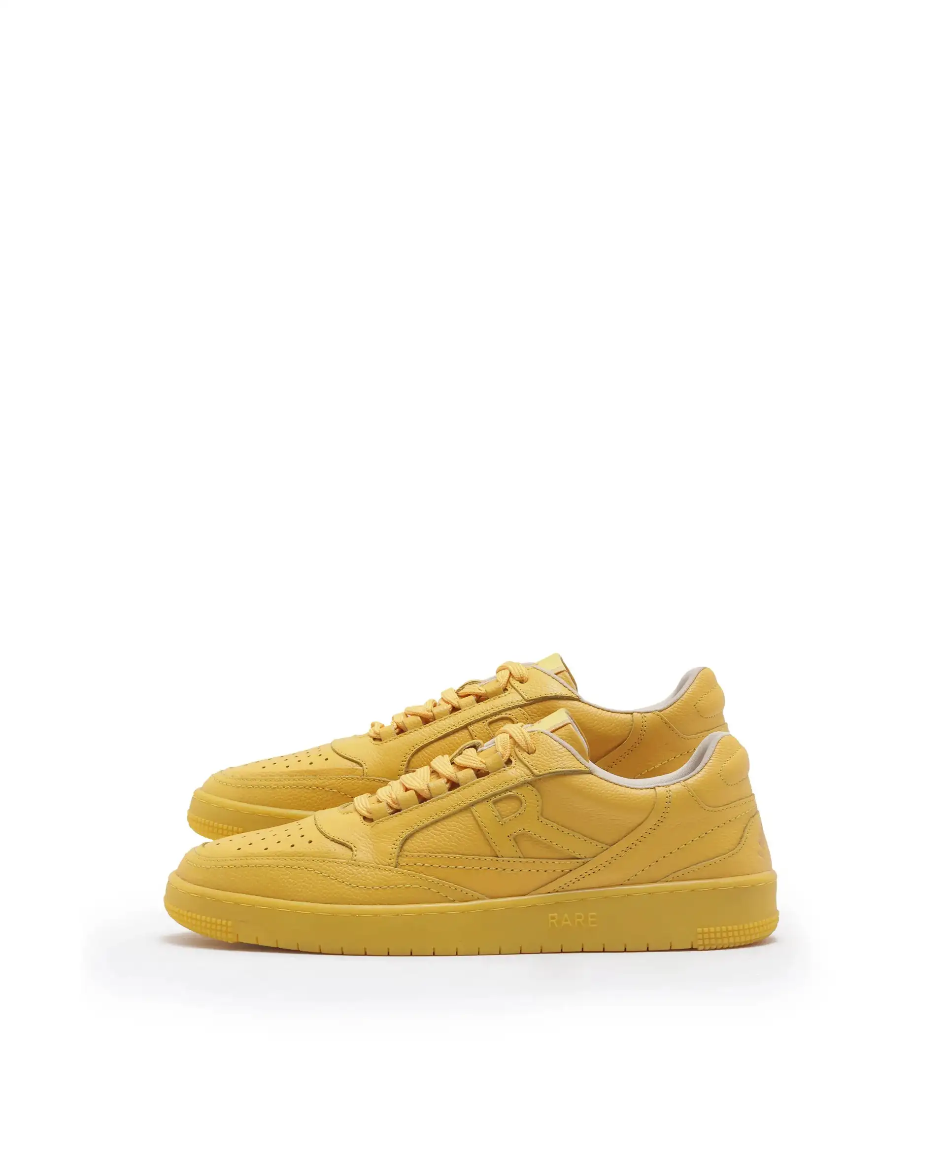 Rare Rabbit Men's Inferno Lite Yellow Lace-Up Closure Sneaker - Image 4