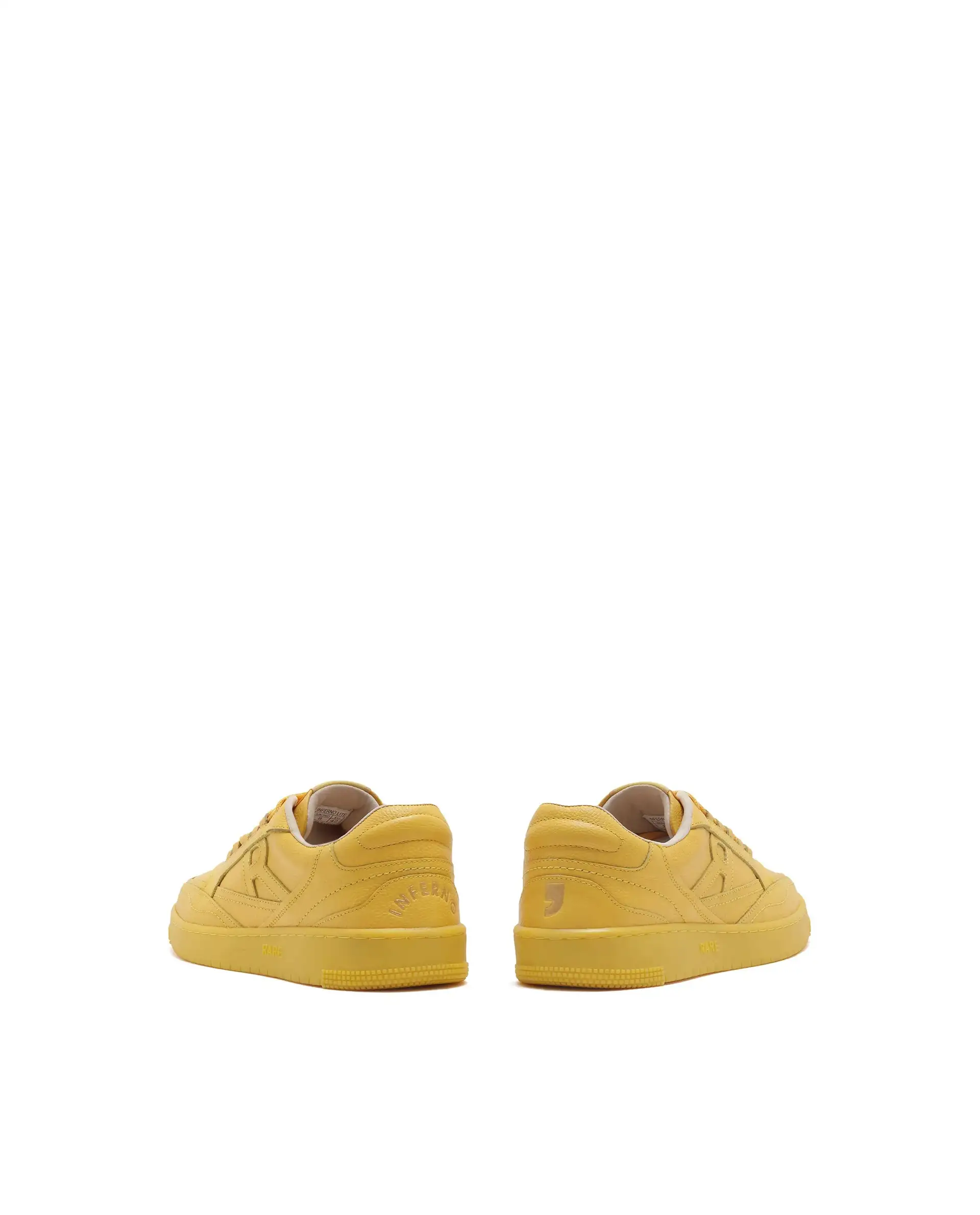 Rare Rabbit Men's Inferno Lite Yellow Lace-Up Closure Sneaker - Image 8
