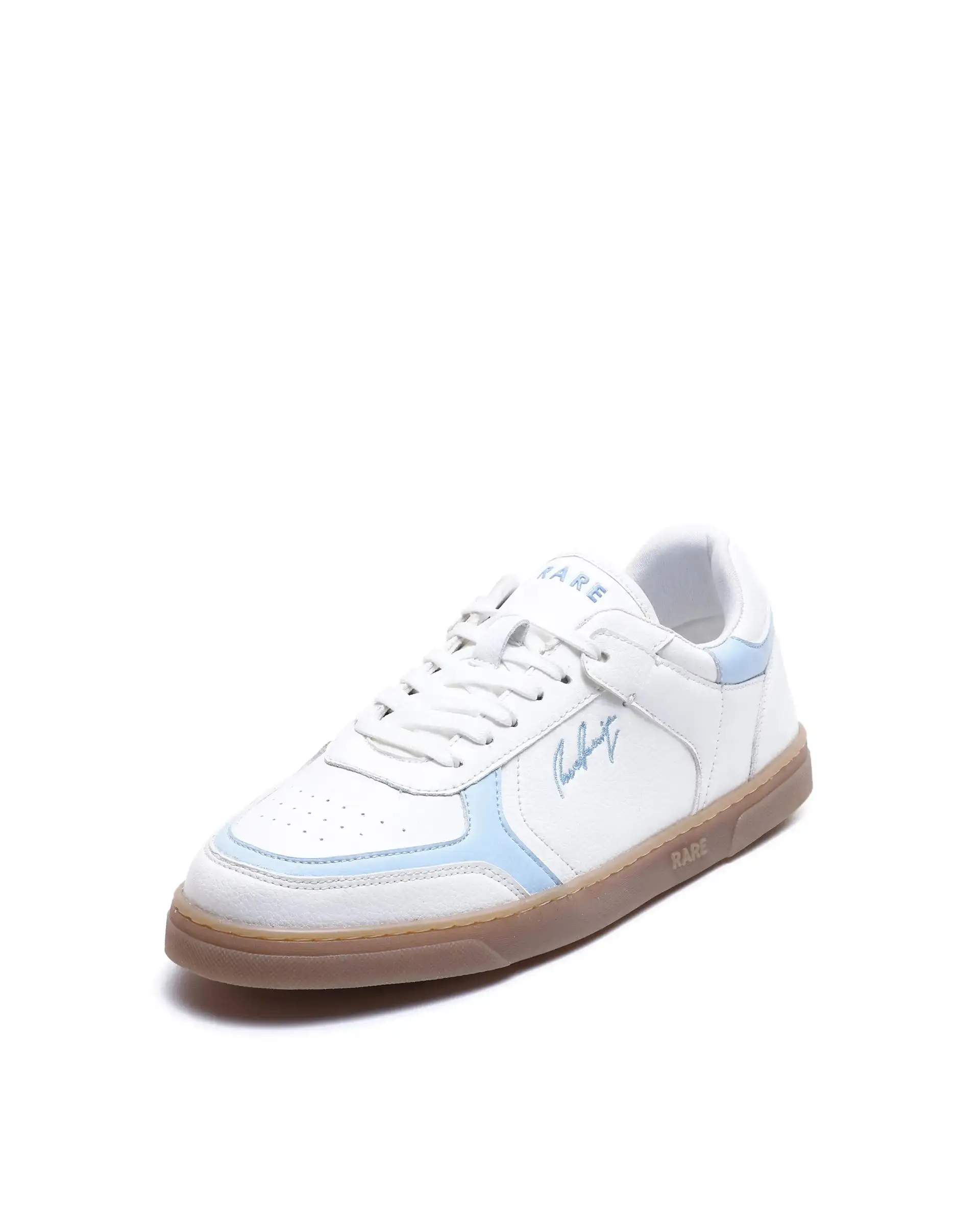 Rare Rabbit Men's Inforo Blue Micro Leather Sneaker - Image 4