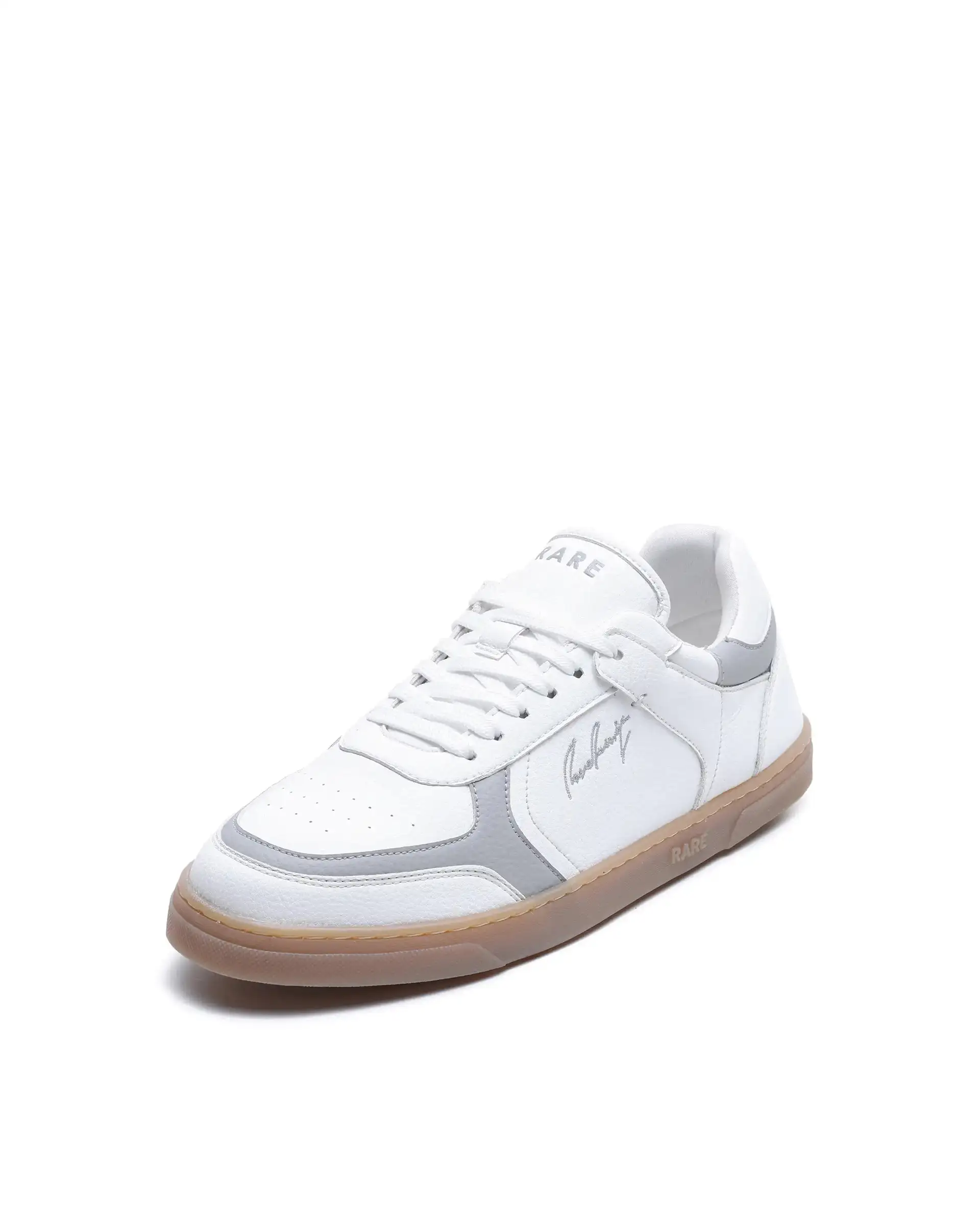 Rare Rabbit Men's Inforo White Micro Leather Sneaker - Image 4