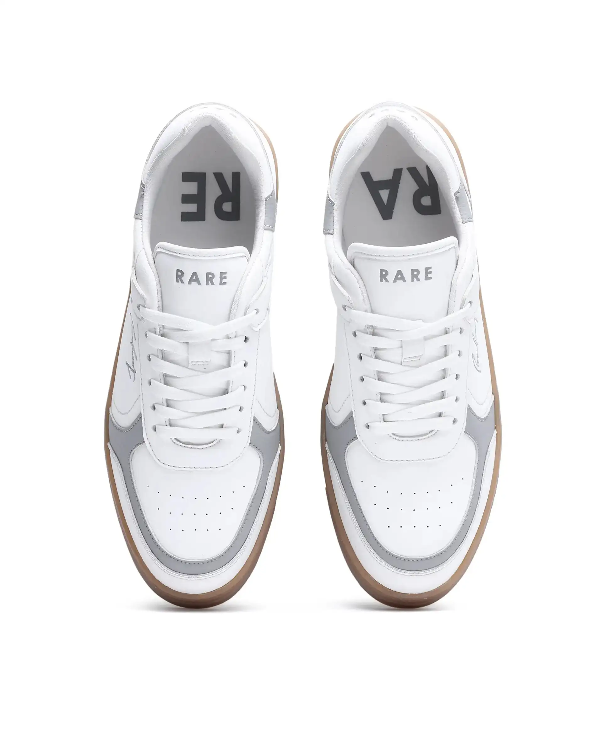 Rare Rabbit Men's Inforo White Micro Leather Sneaker - Image 5