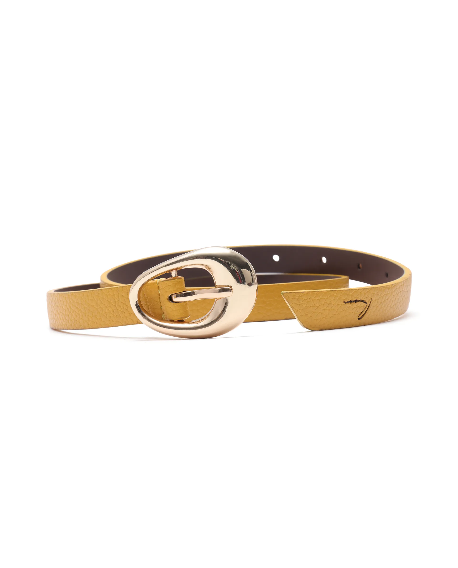 Rareism Women Ivy Mustard Belt - Image 5