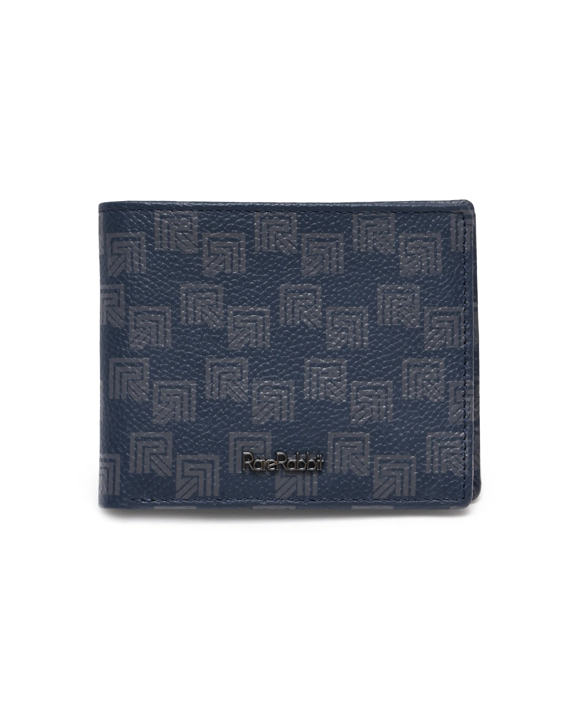 Rare Rabbit Men Izmir Blue Leather Wallet - Image 3