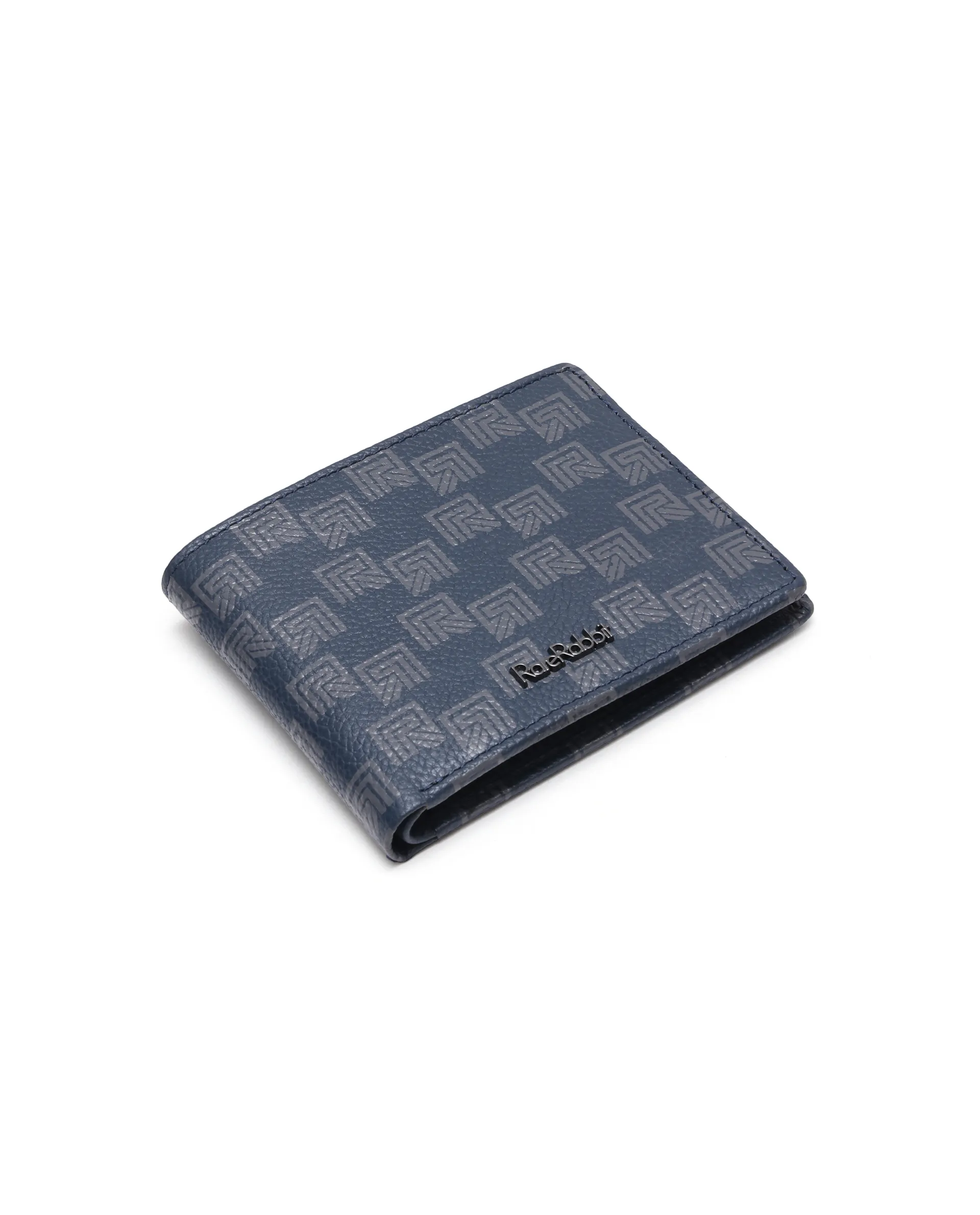 Rare Rabbit Men Izmir Blue Leather Wallet - Image 7