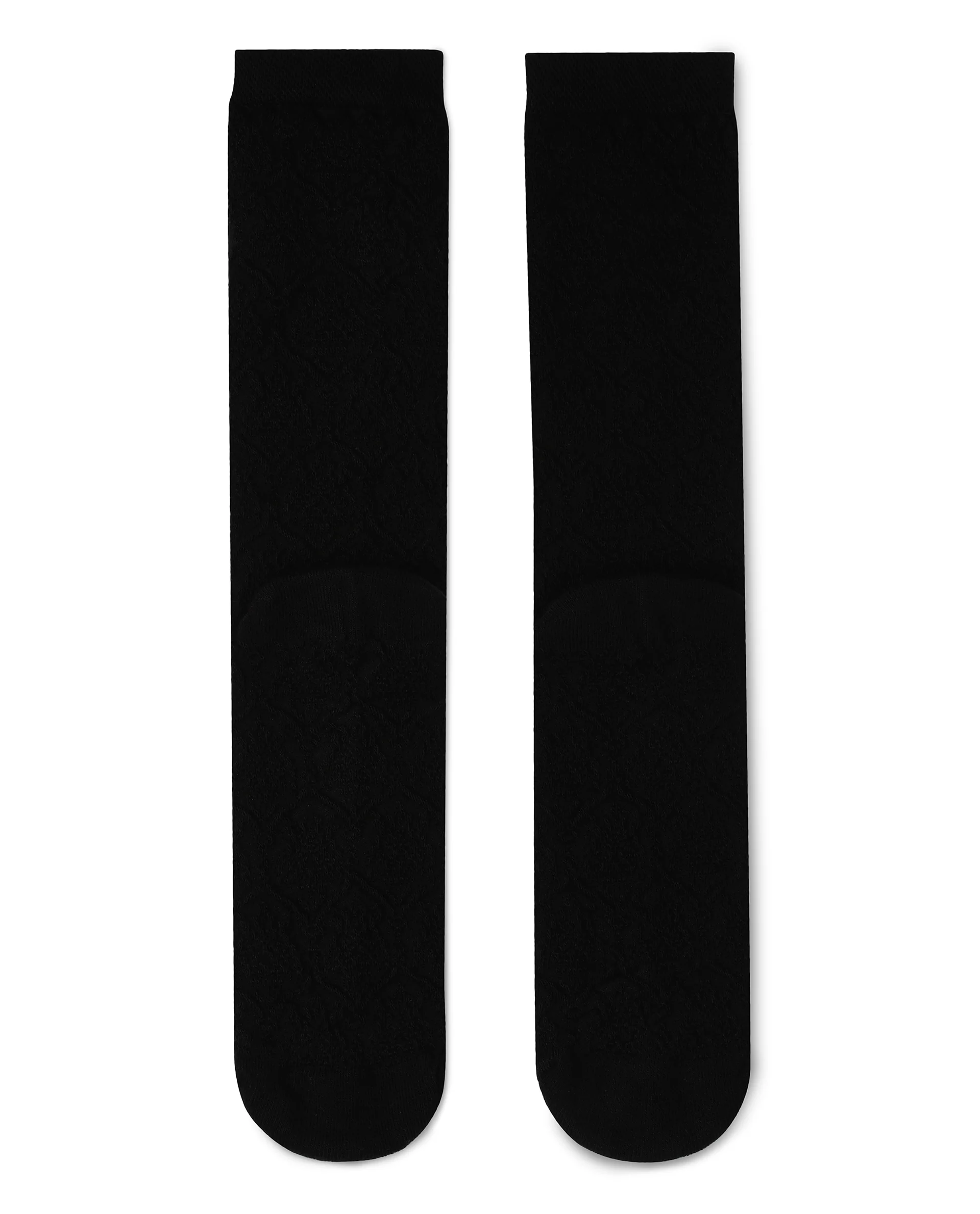 Rare Rabbit Men's Jacq Black Cotton Fabric Mid Calf Socks - Image 2
