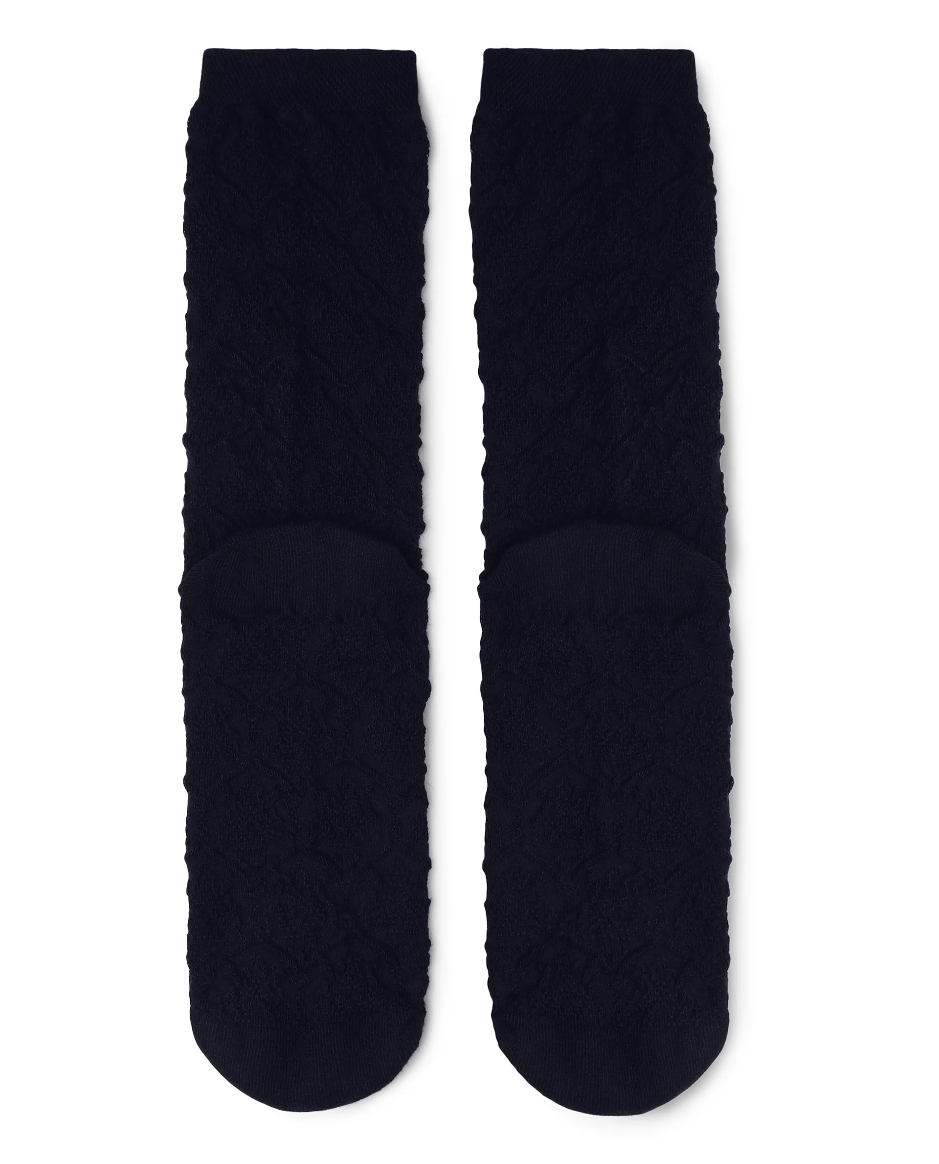 Rare Rabbit Men's Jacq Navy Cotton Fabric Mid Calf Socks - Image 2