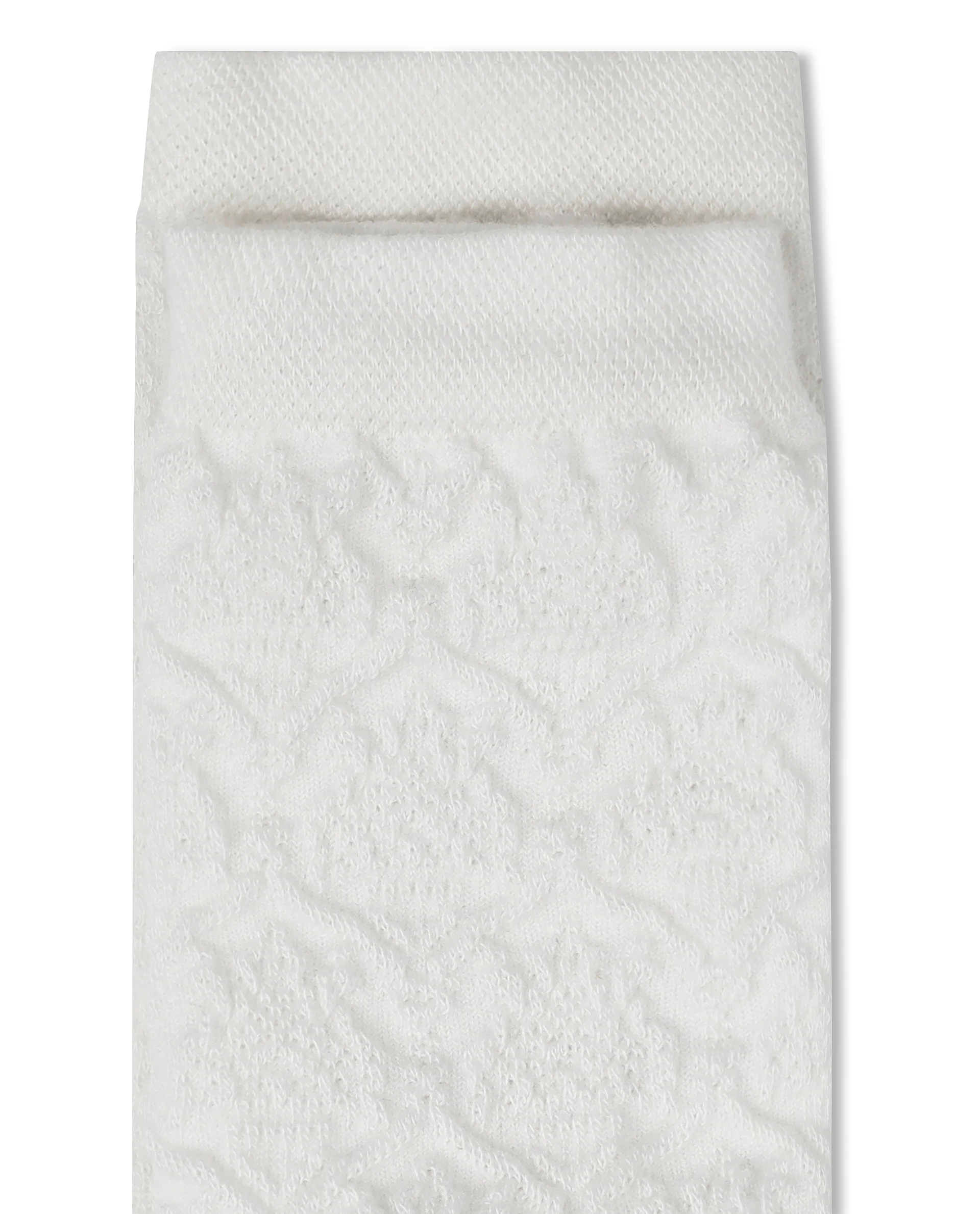 Rare Rabbit Men's Jacq Off White Cotton Fabric Mid Calf Socks - Image 2