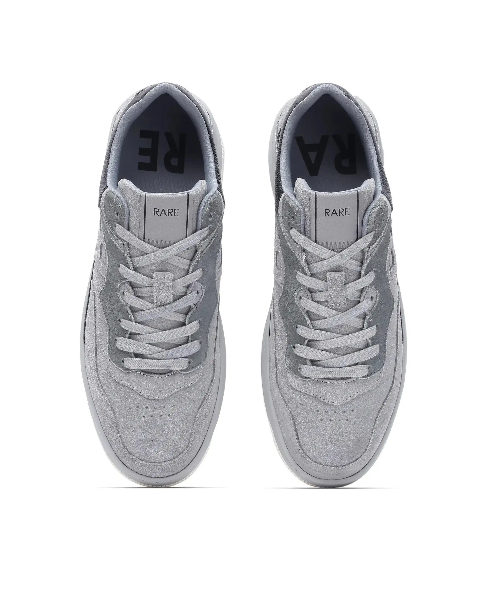 Rare Rabbit Men Jade Grey Lace-Up Closure Sneaker - Image 4
