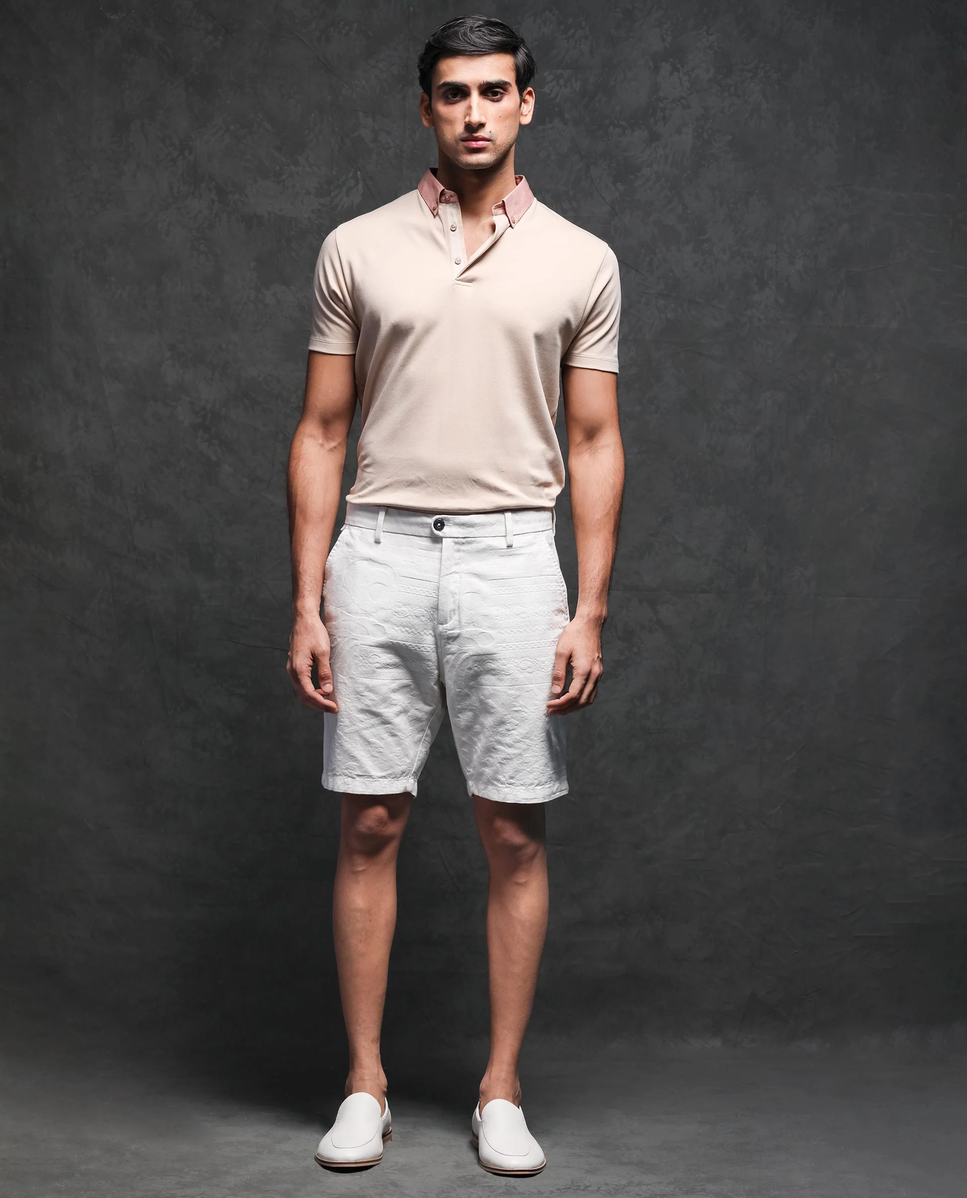 Rare Rabbit Men's Jaky White Regular Fit Shorts - Image 4