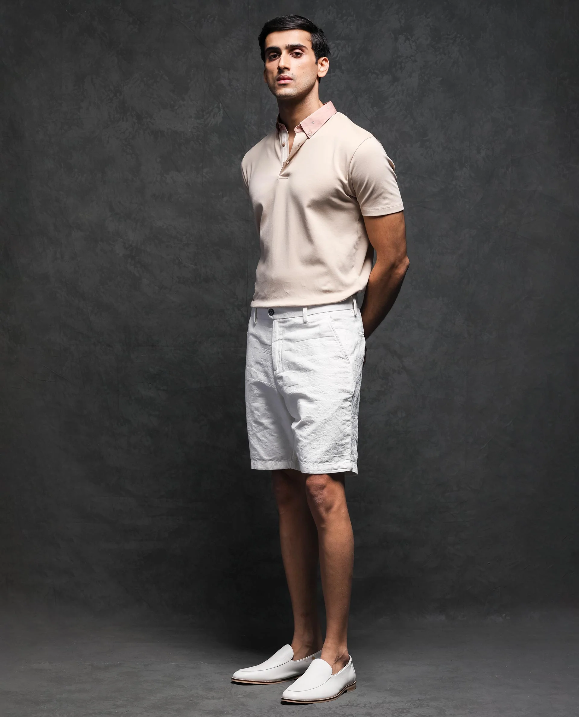 Rare Rabbit Men's Jaky White Regular Fit Shorts - Image 7