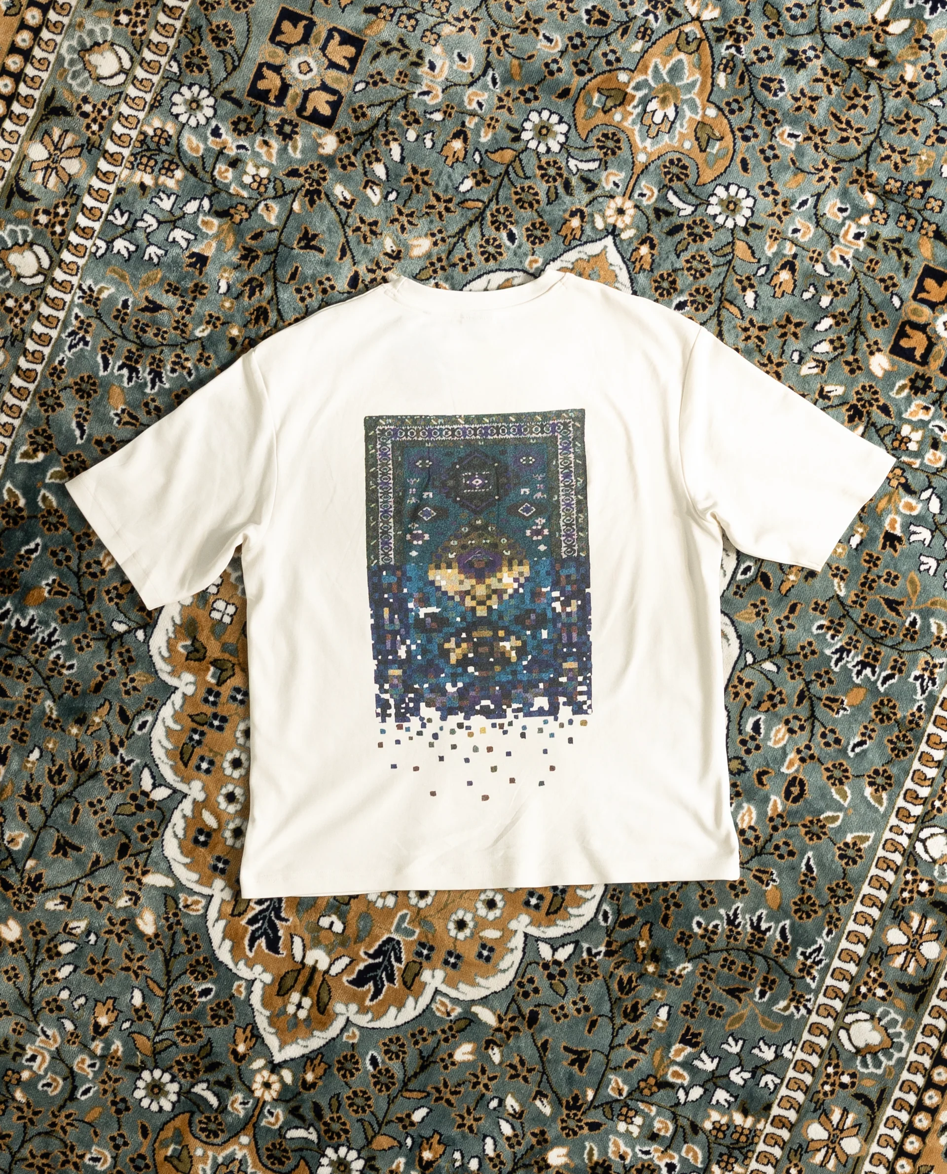 Rare Rabbit Men's Jino Off White Cotton Graphic Print Qlo Fit Half Sleeve Crew Neck T-Shirt - Image 10