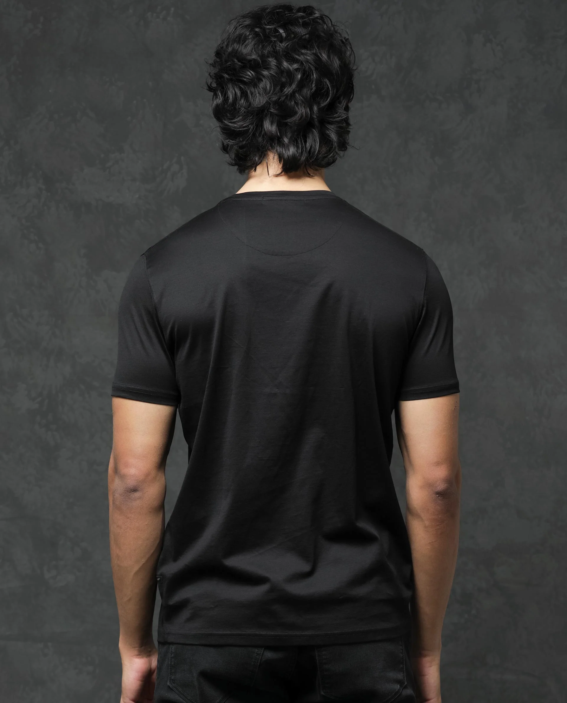 Rare Rabbit Men's Guild Casual Junot Black Cotton Graphic Print Regular Fit Half Sleeve Crew Neck T-Shirt - Image 10