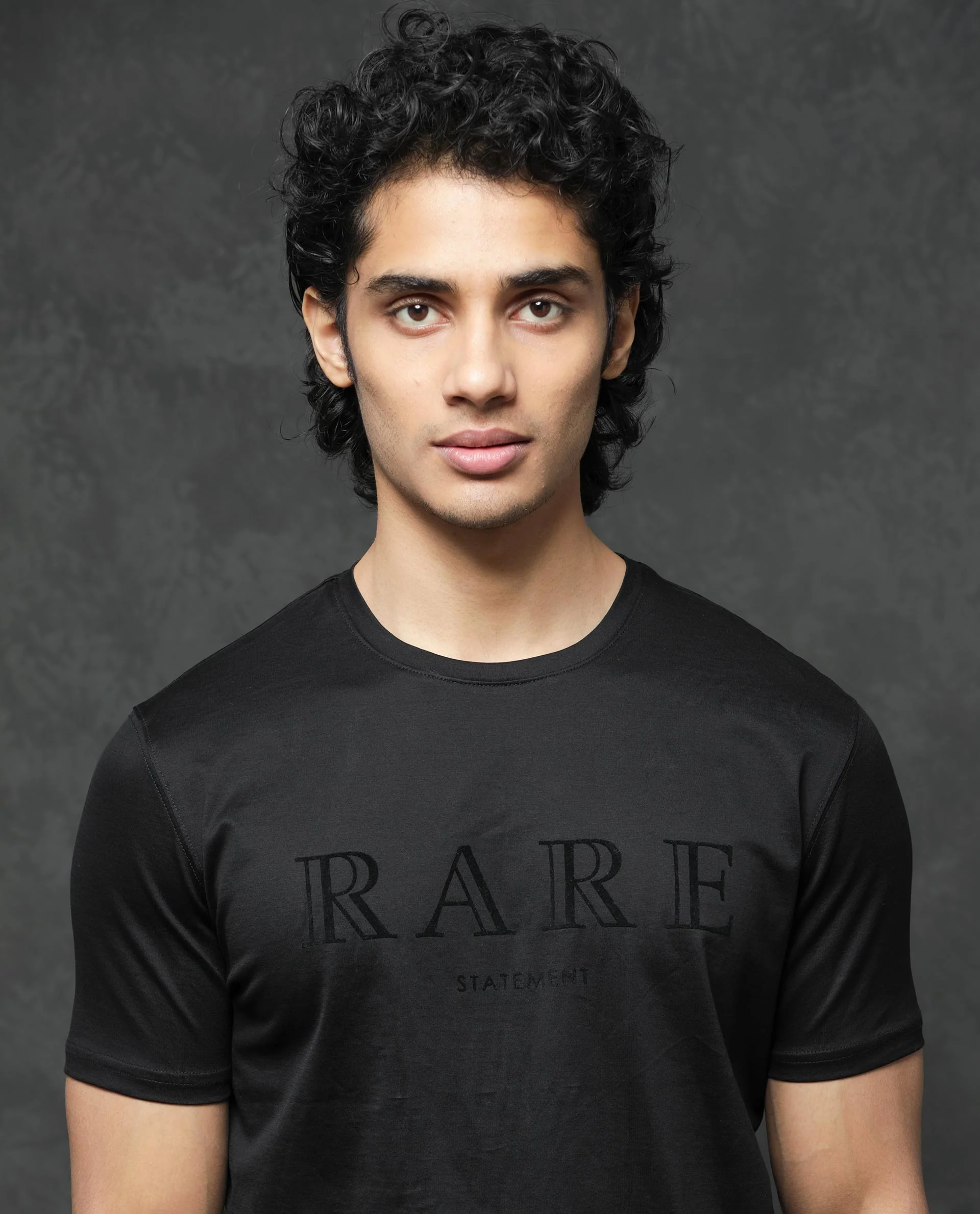 Rare Rabbit Men's Guild Casual Junot Black Cotton Graphic Print Regular Fit Half Sleeve Crew Neck T-Shirt - Image 3