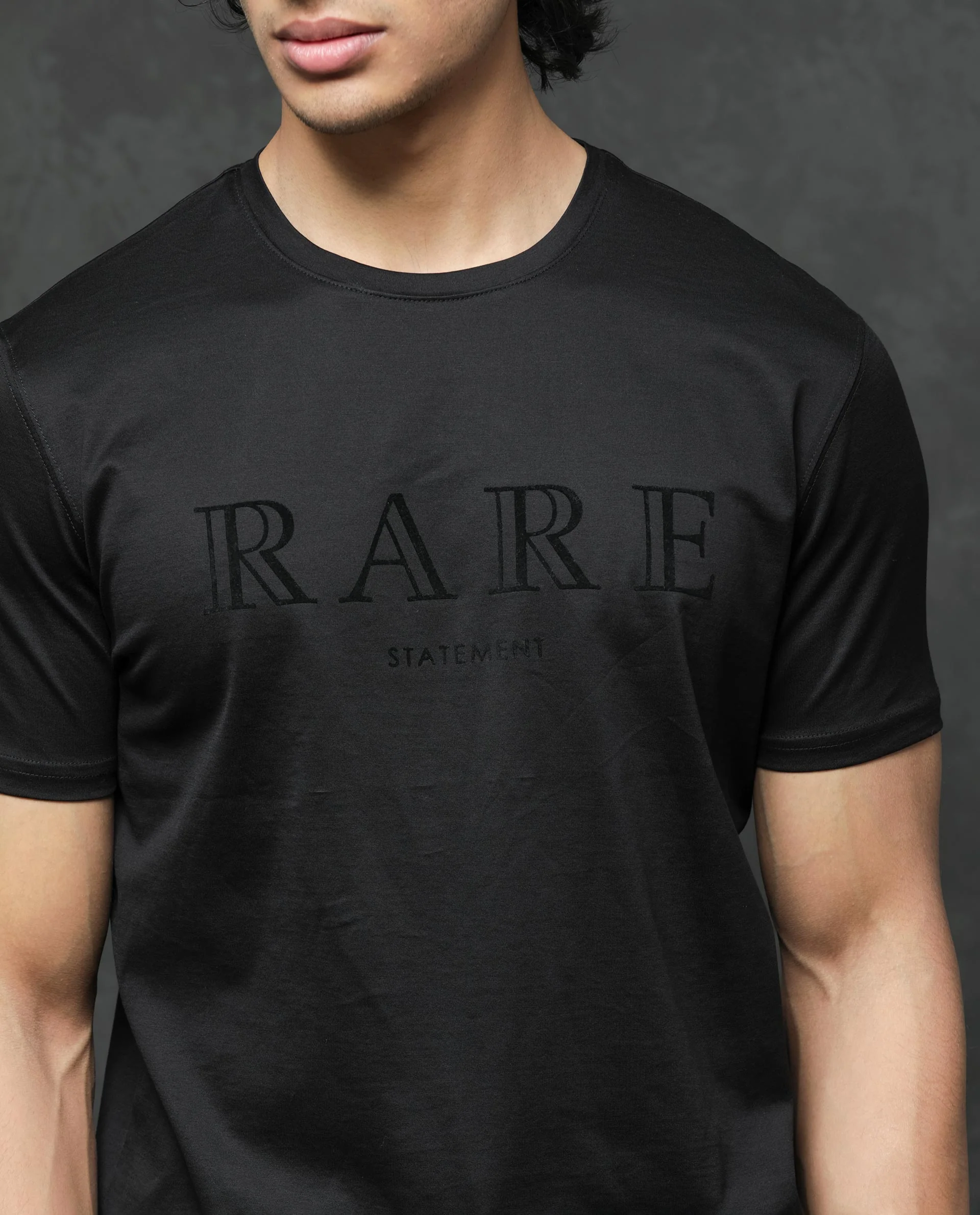 Rare Rabbit Men's Guild Casual Junot Black Cotton Graphic Print Regular Fit Half Sleeve Crew Neck T-Shirt - Image 5