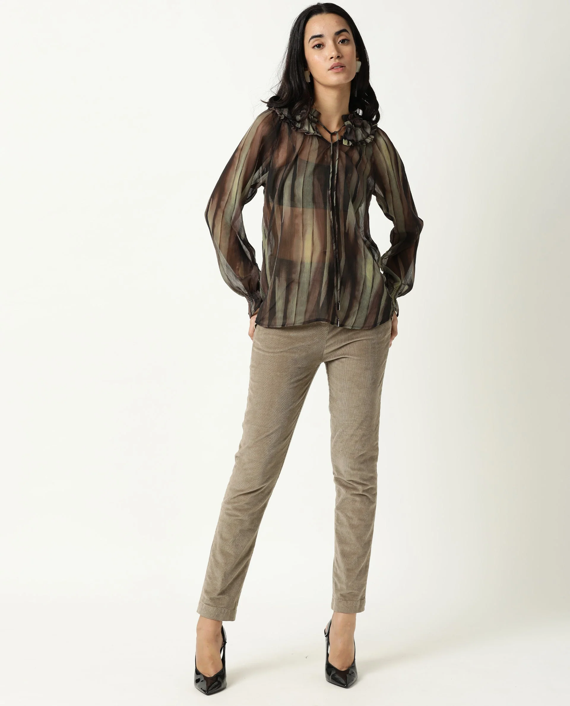 Rareism Women's Kade Green Top
