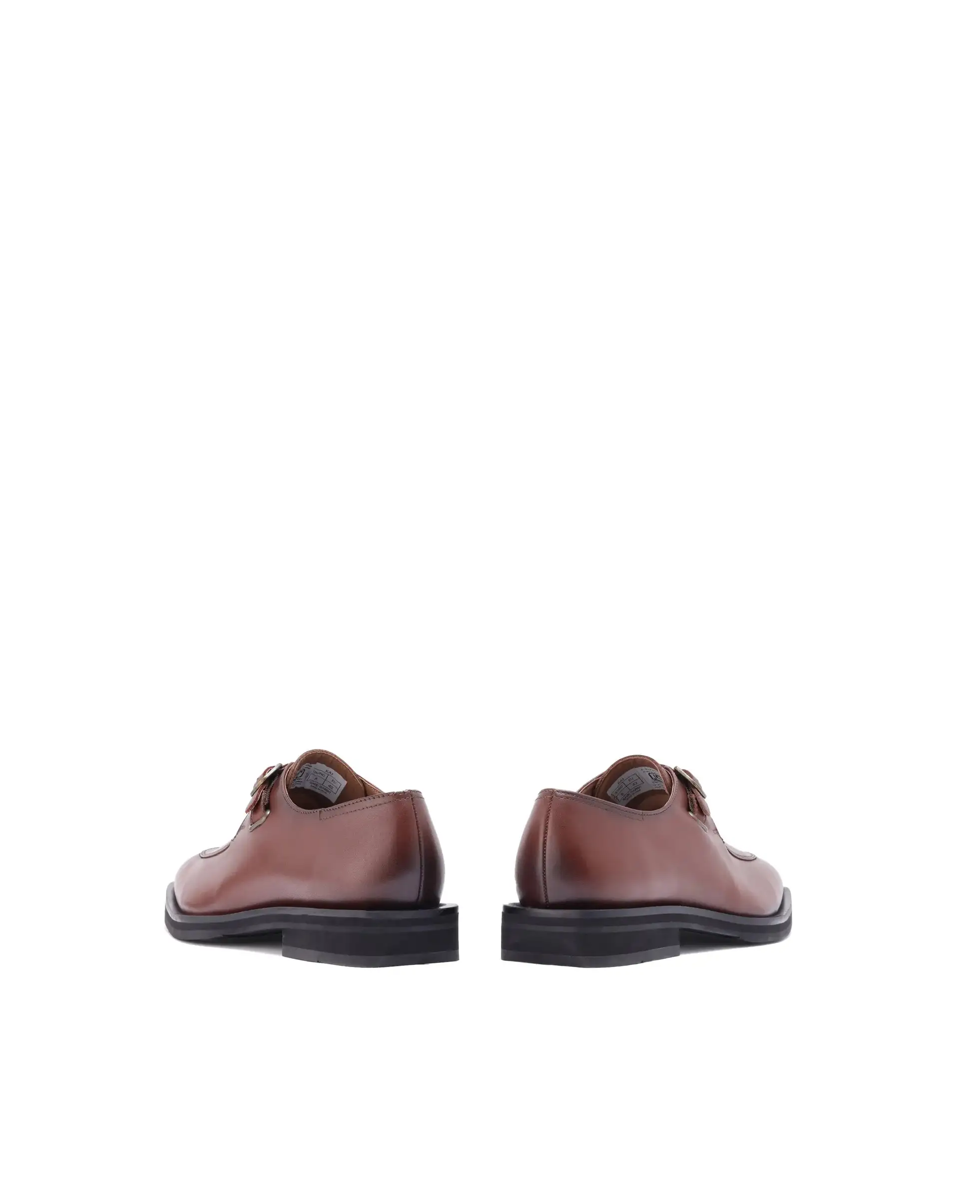 Rare Rabbit Men Kai Tan Genuine Leather Buckle Strap Slip-On Loafers - Image 7