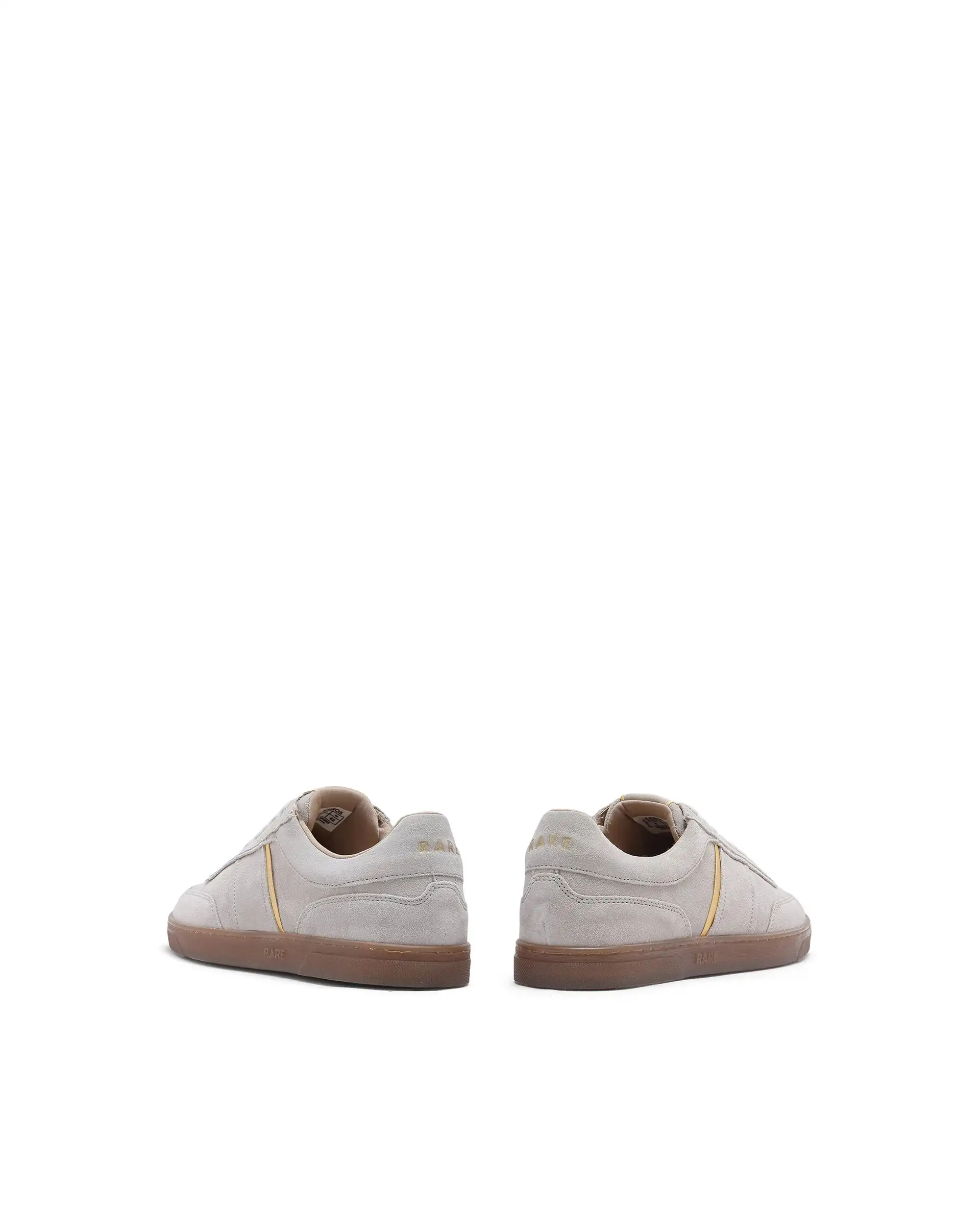 Rare Rabbit Men Kairos Light Beige Premium Suede Leather Low-Top Lace-Up Sneaker Shoes - Image 6