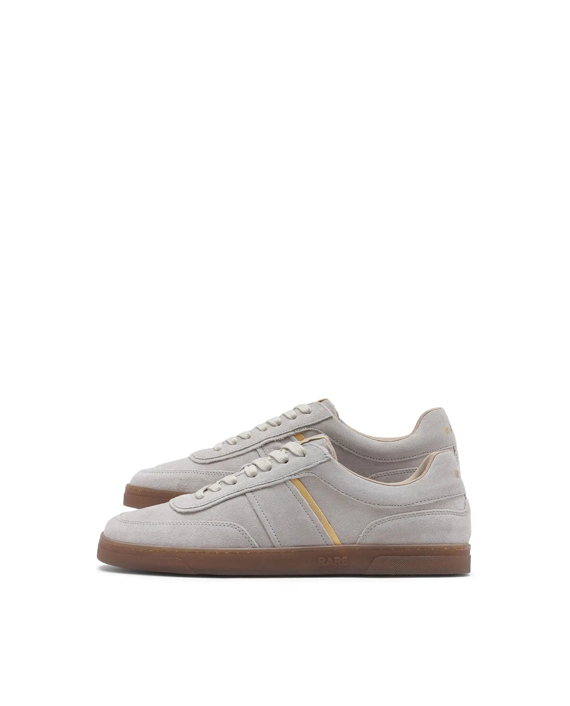 Rare Rabbit Men Kairos Light Beige Premium Suede Leather Low-Top Lace-Up Sneaker Shoes - Image 7