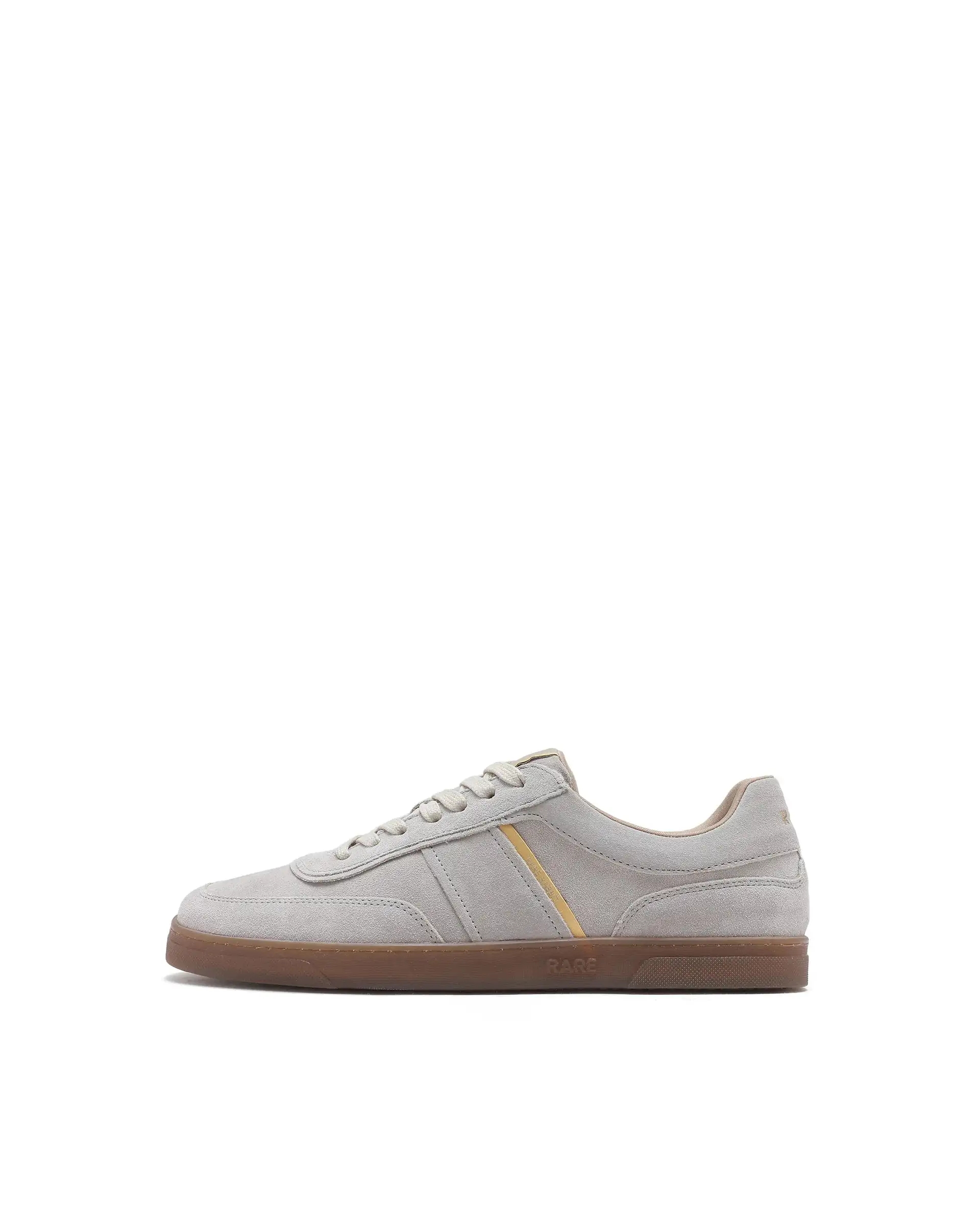 Rare Rabbit Men Kairos Light Beige Premium Suede Leather Low-Top Lace-Up Sneaker Shoes - Image 9