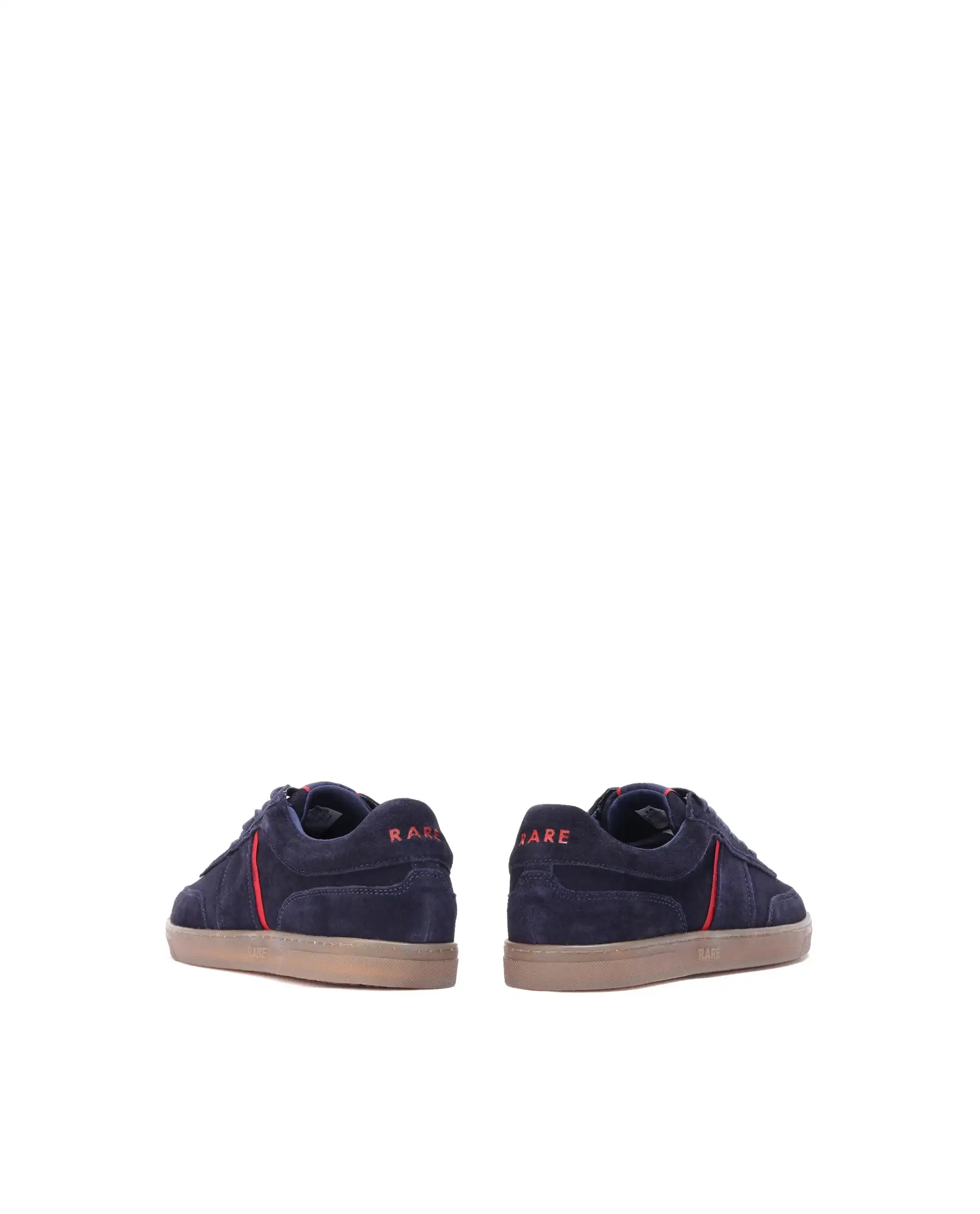 Rare Rabbit Men Kairos Navy Premium Suede Leather Low-Top Lace-Up Sneaker Shoes - Image 5
