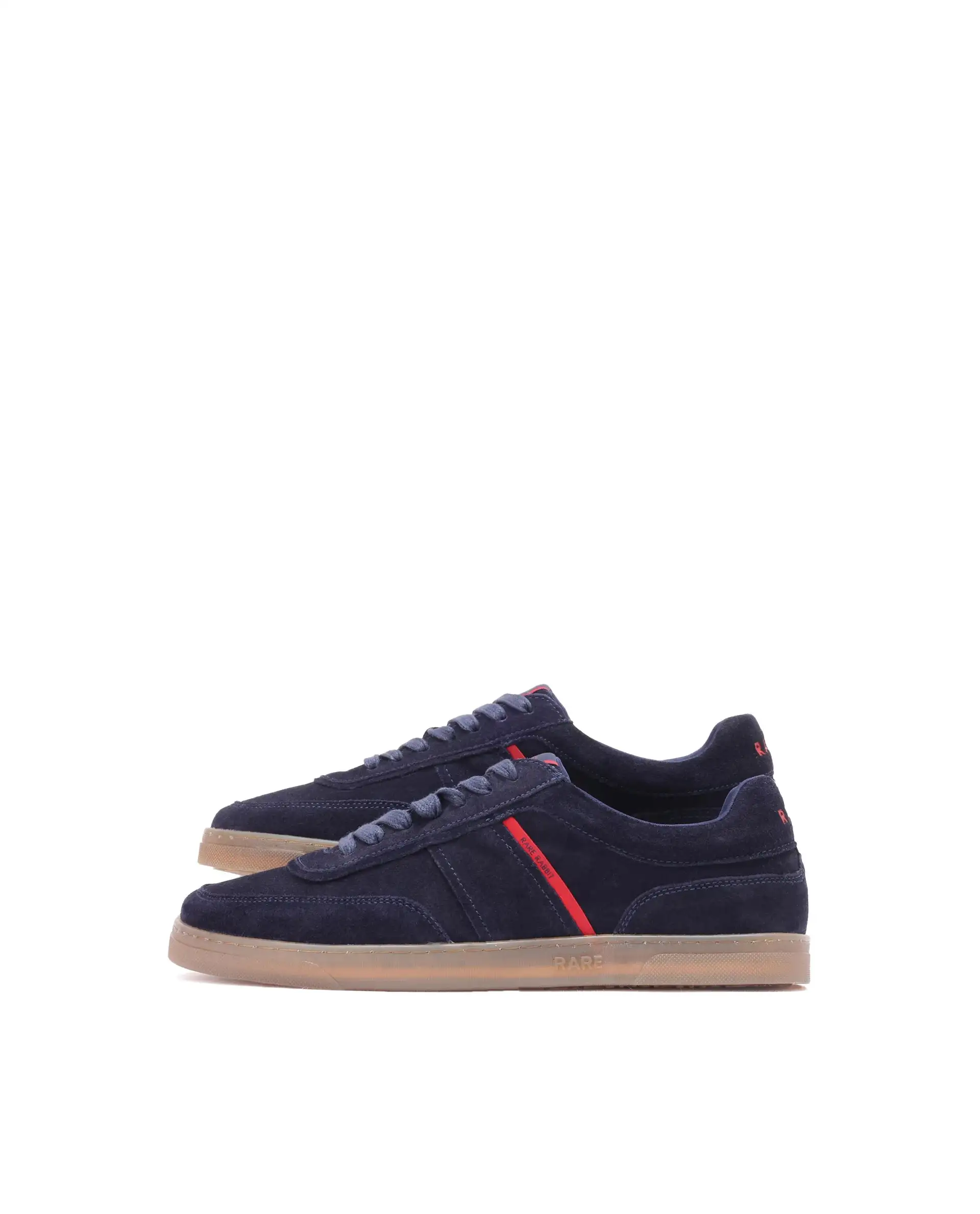 Rare Rabbit Men Kairos Navy Premium Suede Leather Low-Top Lace-Up Sneaker Shoes - Image 8