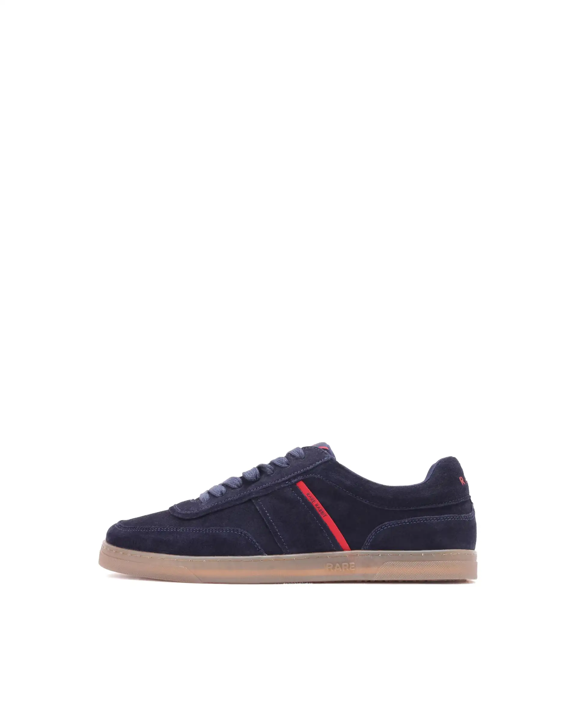 Rare Rabbit Men Kairos Navy Premium Suede Leather Low-Top Lace-Up Sneaker Shoes - Image 9