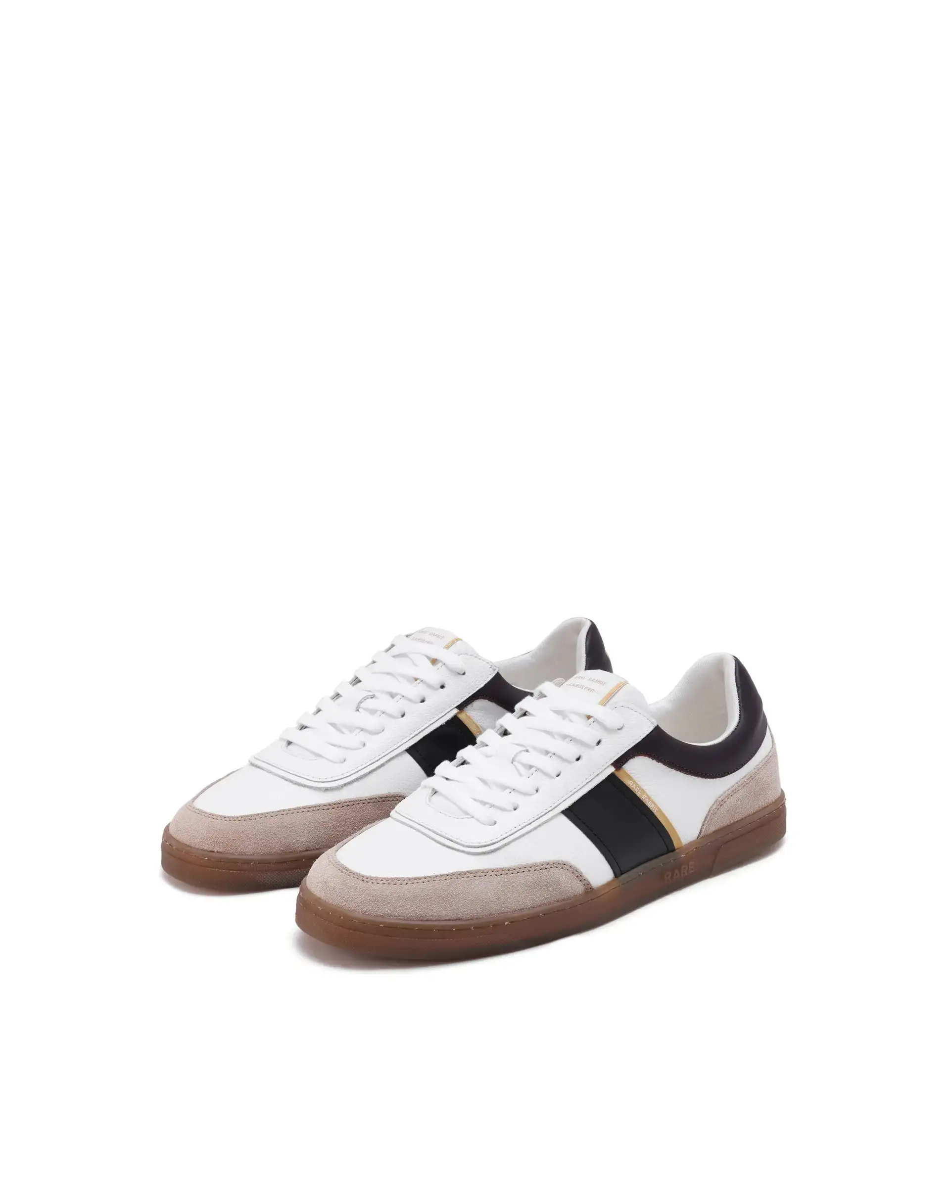 Rare Rabbit Men Kairos Pro White Premium Suede Leather Low-Top Lace-Up Sneaker Shoes - Image 3