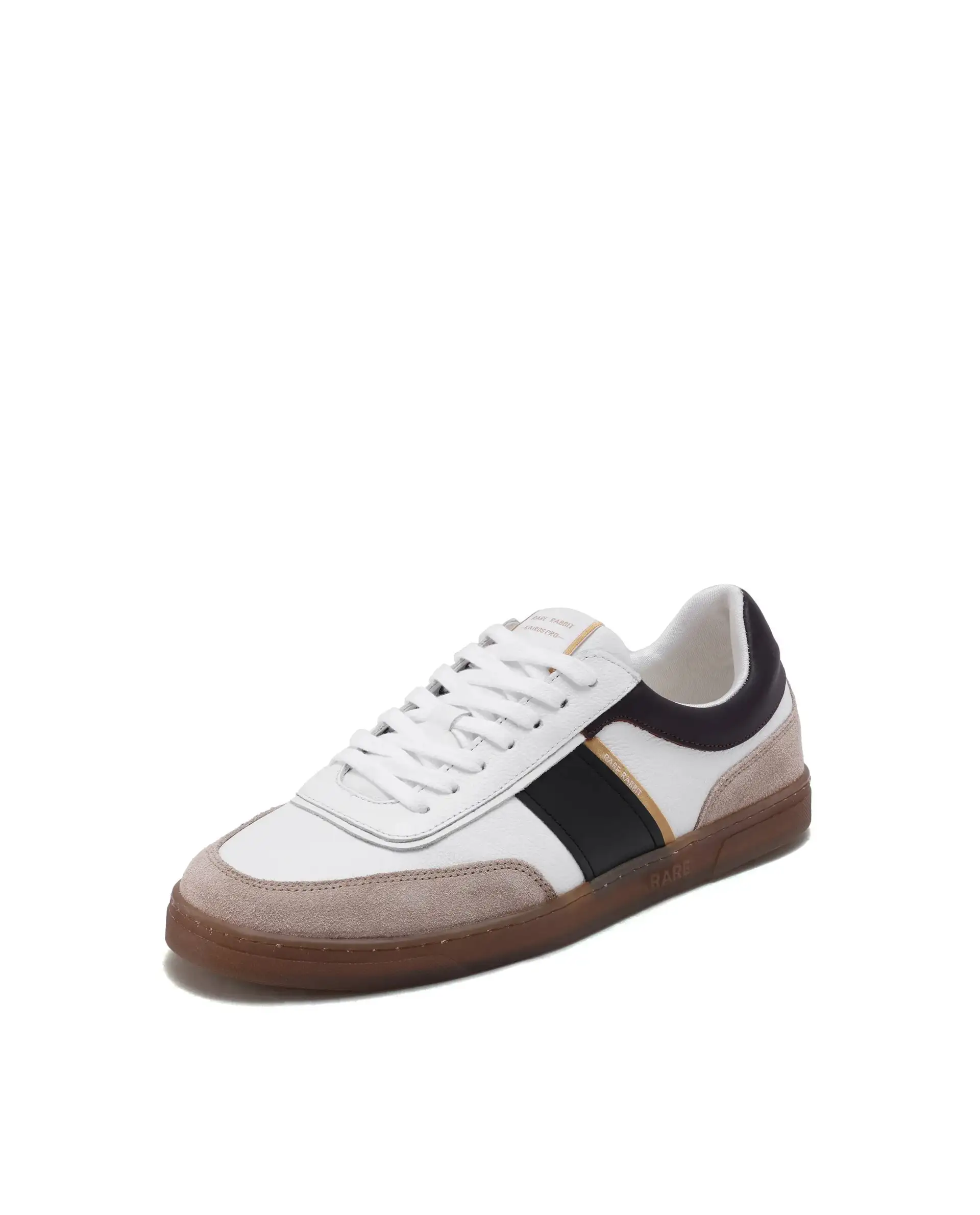 Rare Rabbit Men Kairos Pro White Premium Suede Leather Low-Top Lace-Up Sneaker Shoes - Image 8