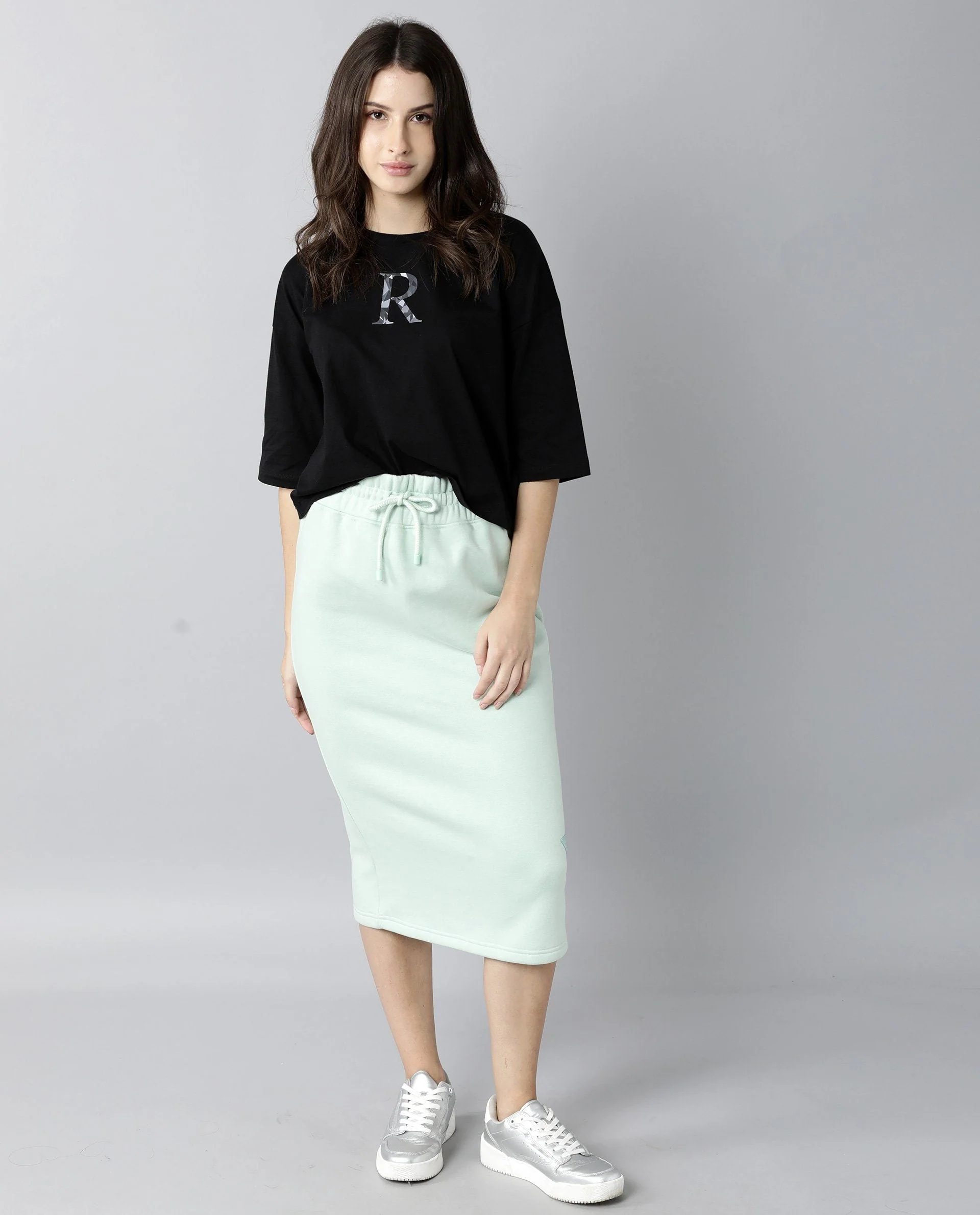 Rareism Womens Kaput Black T-Shirt Crew Neck Cotton Nylon Fabric Regular Fit Round Neck - Image 3